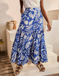Lorna Tiered Maxi Skirt-Summit, Garden Tropic