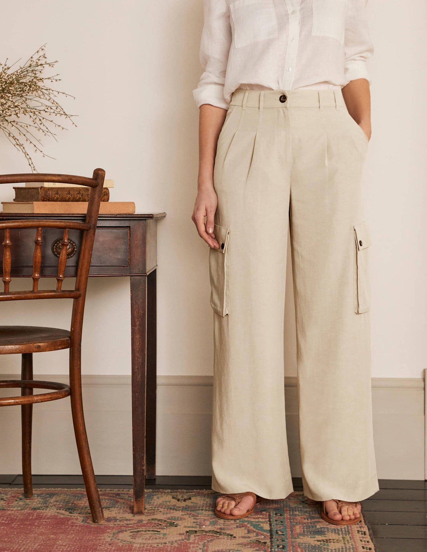 Ailesbury Cargo Trousers-Sand