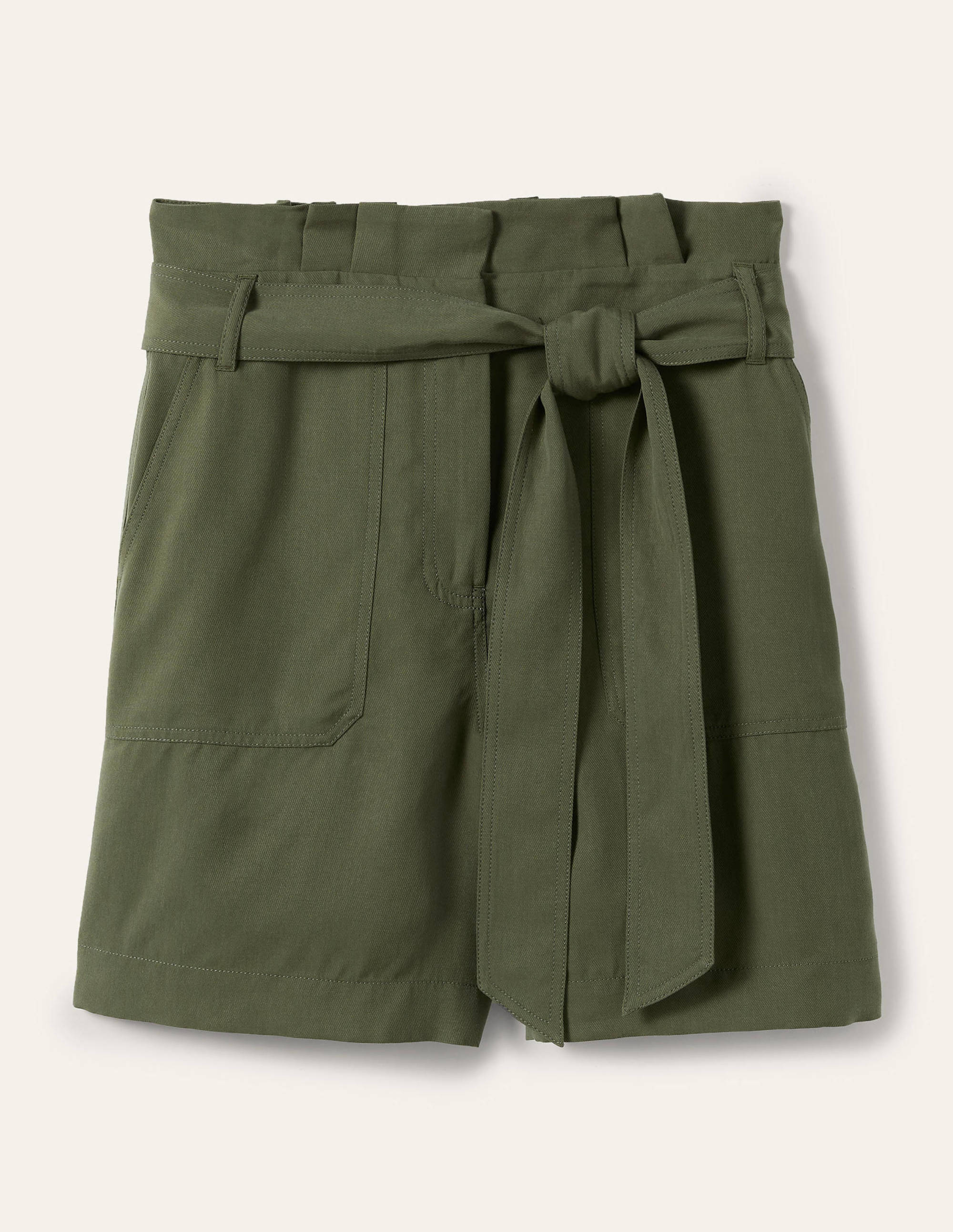 Short à taille froncée Elgin-Kaki - Image 6