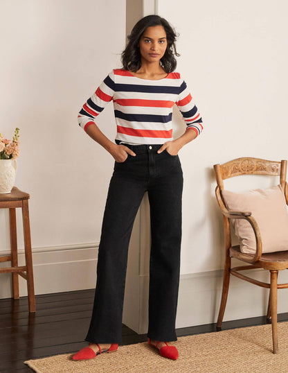 Jeans mit lockerem Bein-Schwarz-5