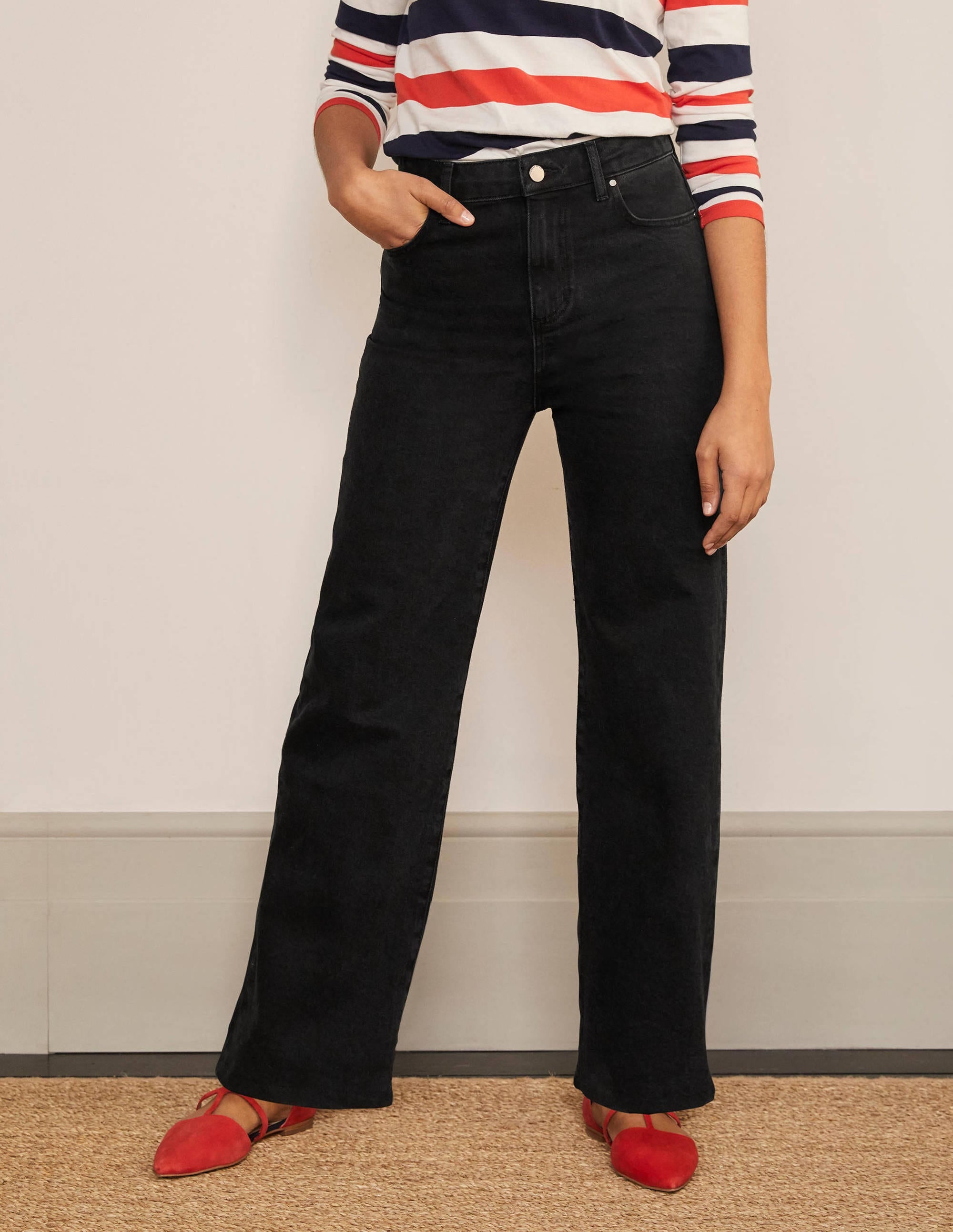 Jeans mit lockerem Bein-Schwarz - Image 1