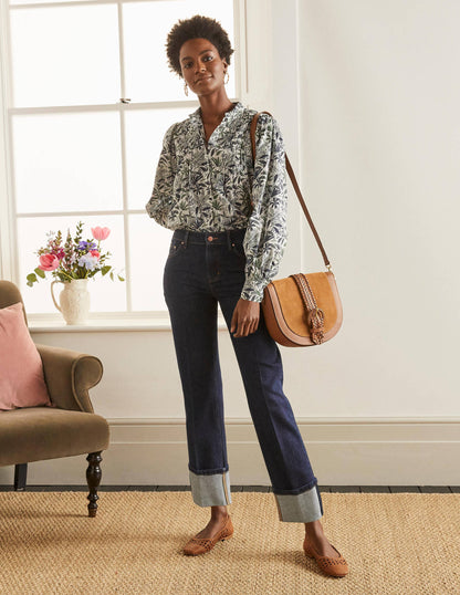 Big Turn Up Jeans-Indigo-4