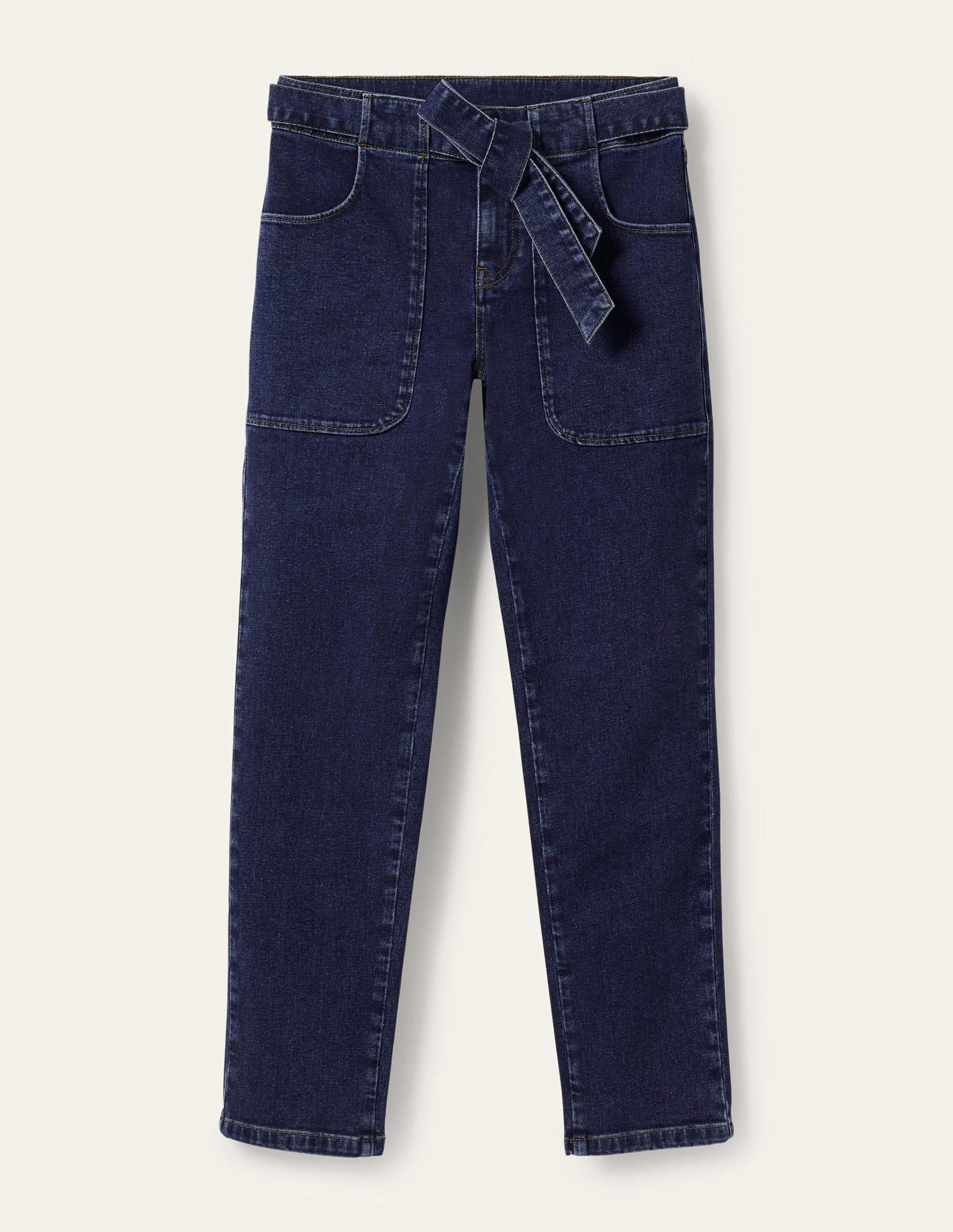 Patch Pocket Girlfriend Jeans-Mid Vintage - Image 7