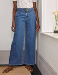 Jean large à ceinture-Vintage clair