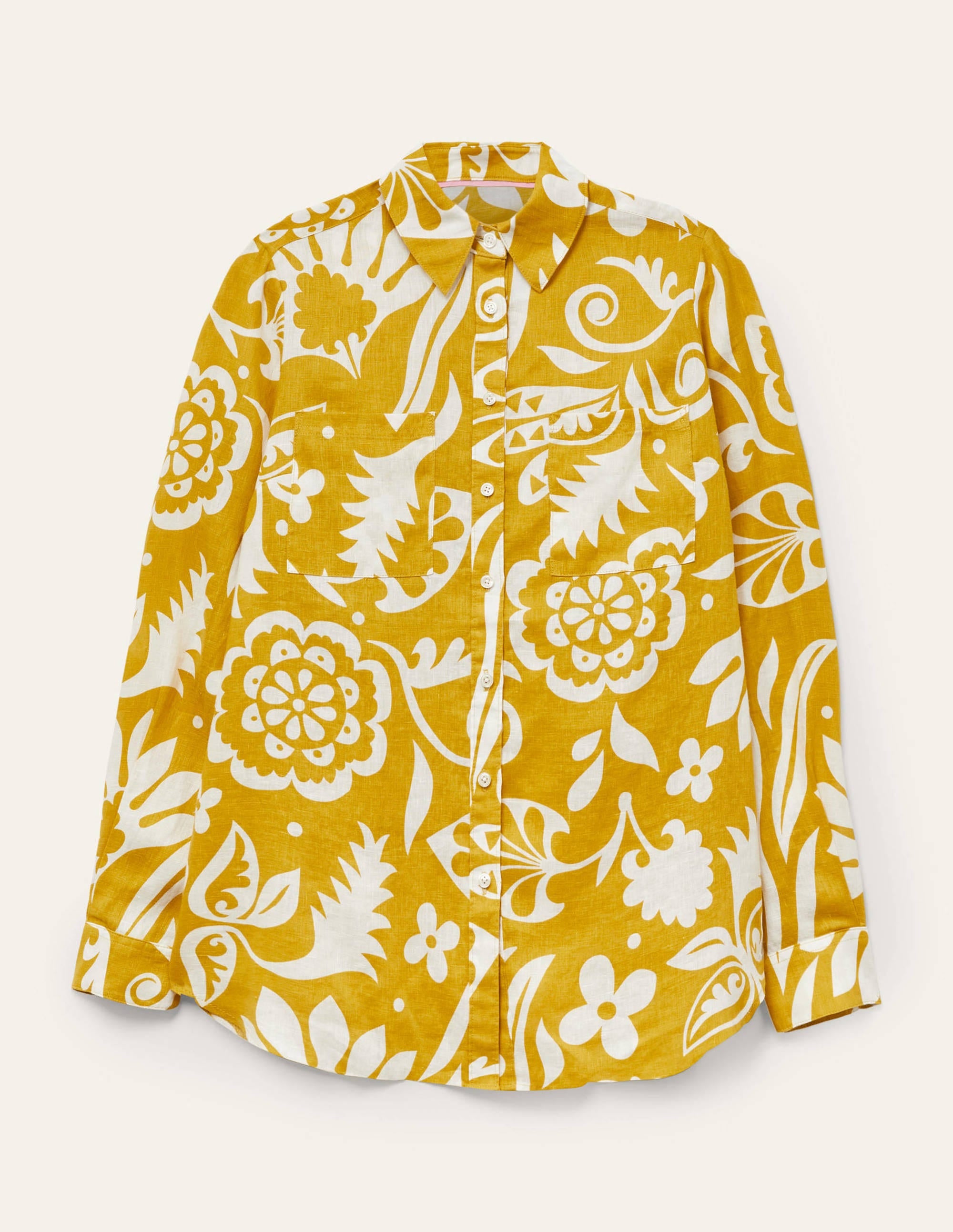 Chemise en lin-Chartreuse, motif Garden Tropic - Image 6
