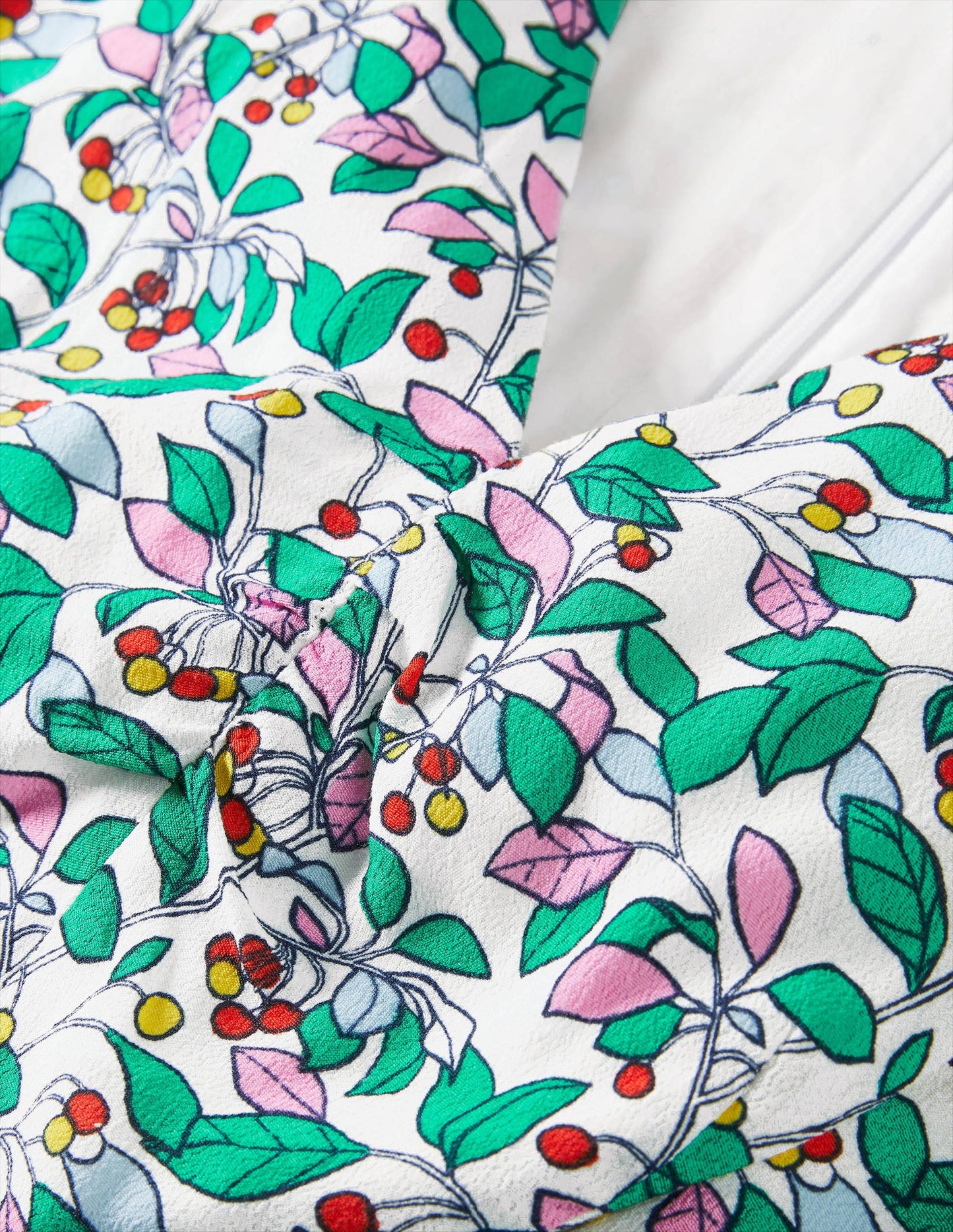 Tessa Midikleid-Naturweiß, Obstgarten