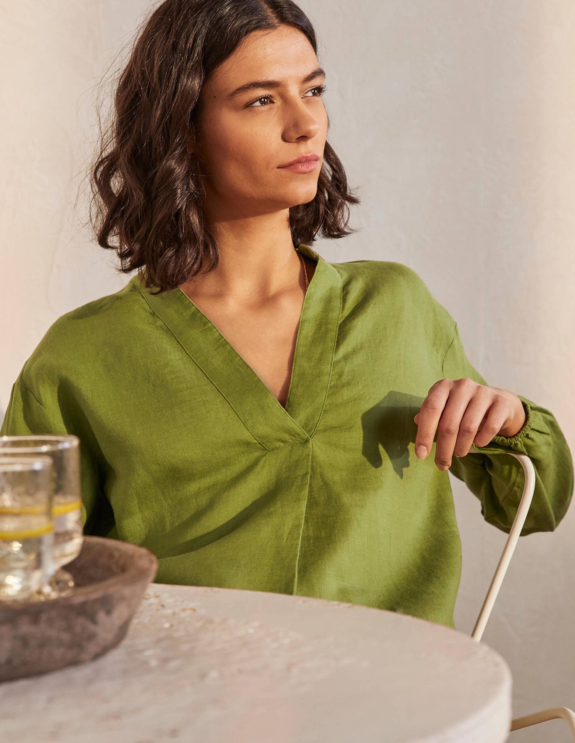 Hannah Leinenhemd-Erbsengrün-3