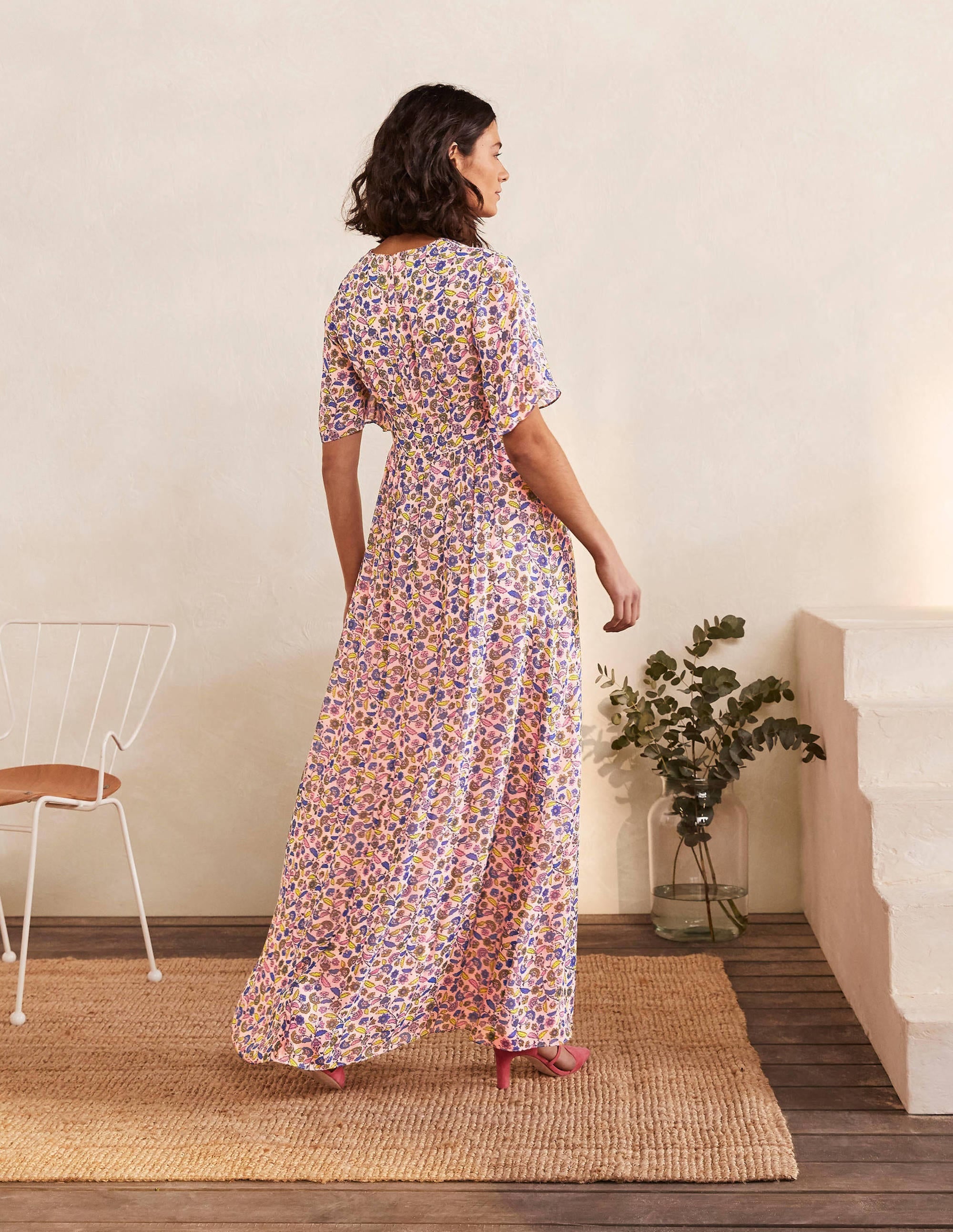 Veronica Maxikleid-Milchshake, Blumensträußchen - Image 2