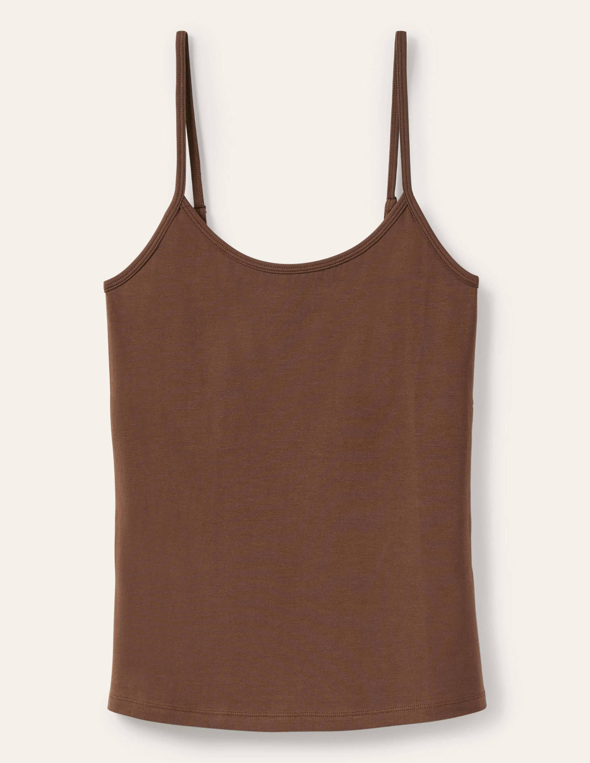 Schlichtes Camisole-Oberteil-Braun - Image 9