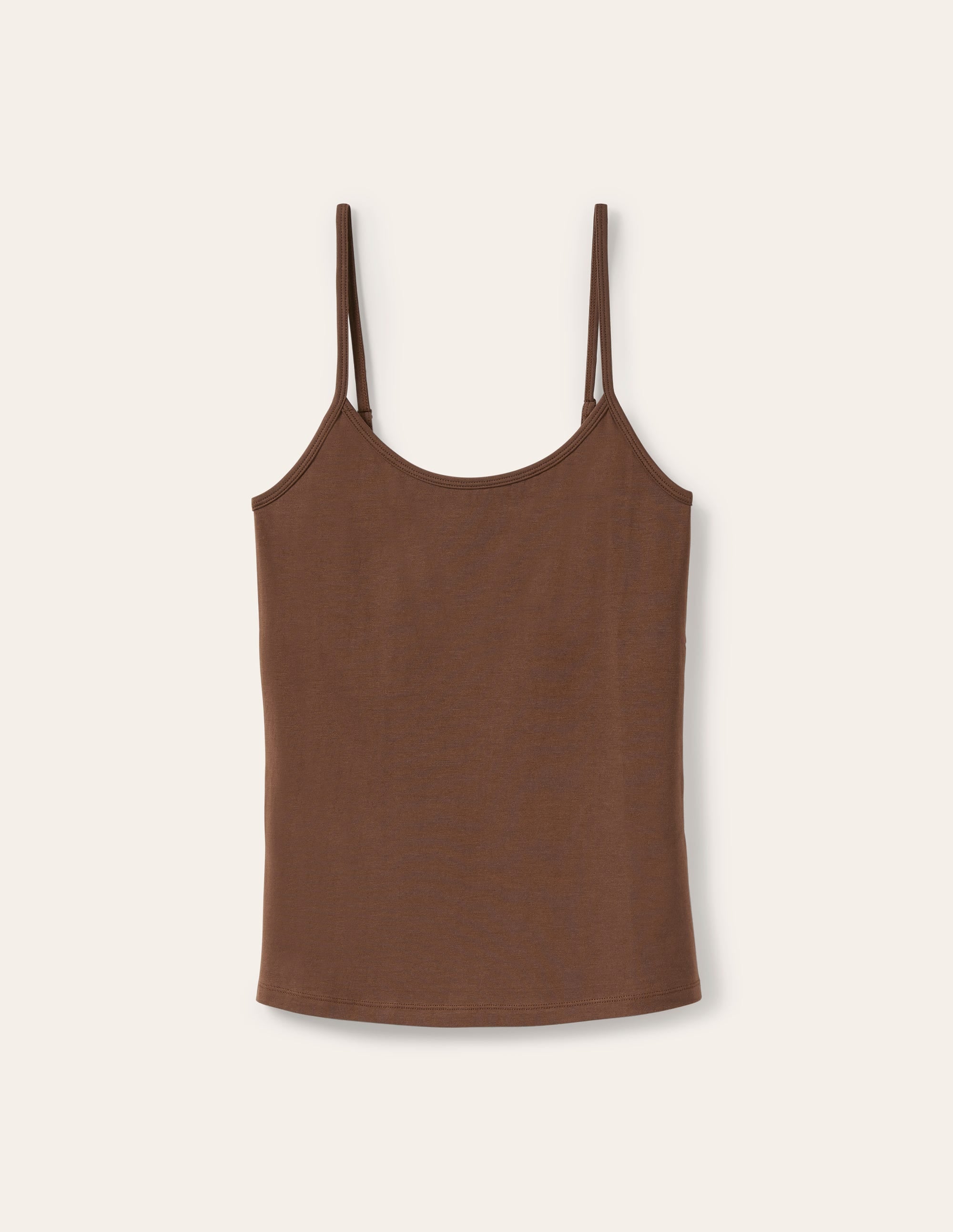 Schlichtes Camisole-Oberteil-Braun - Image 10