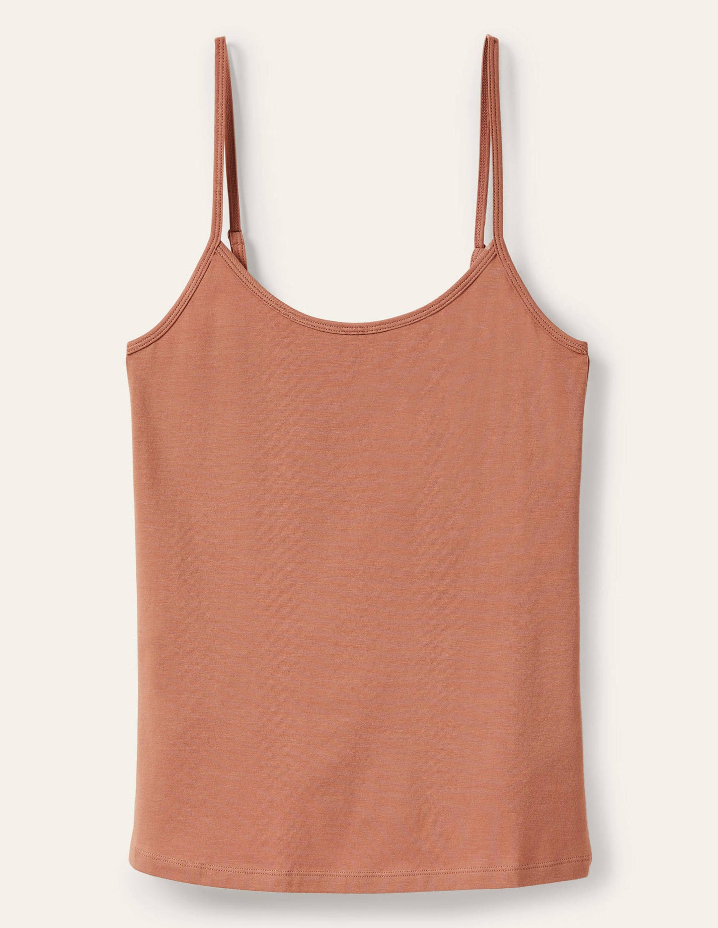 Schlichtes Camisole-Oberteil-Hellbraun