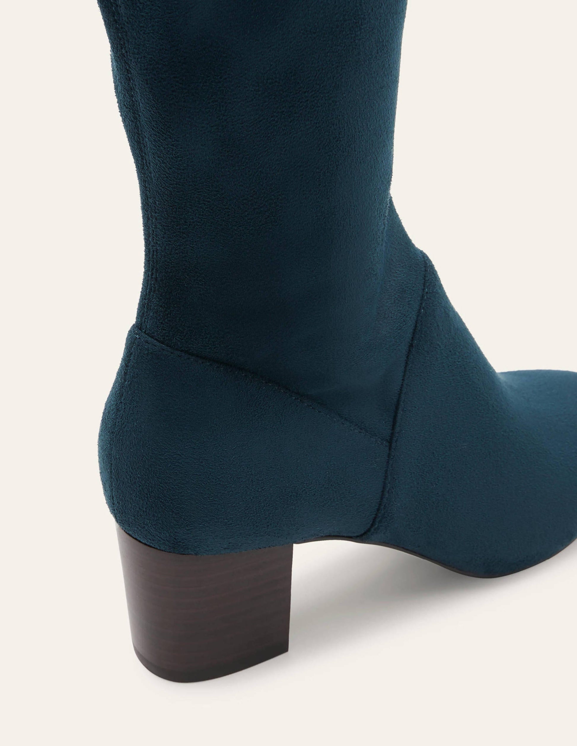 Stretchstiefel mit runder Zehenpartie-Algengrün-4