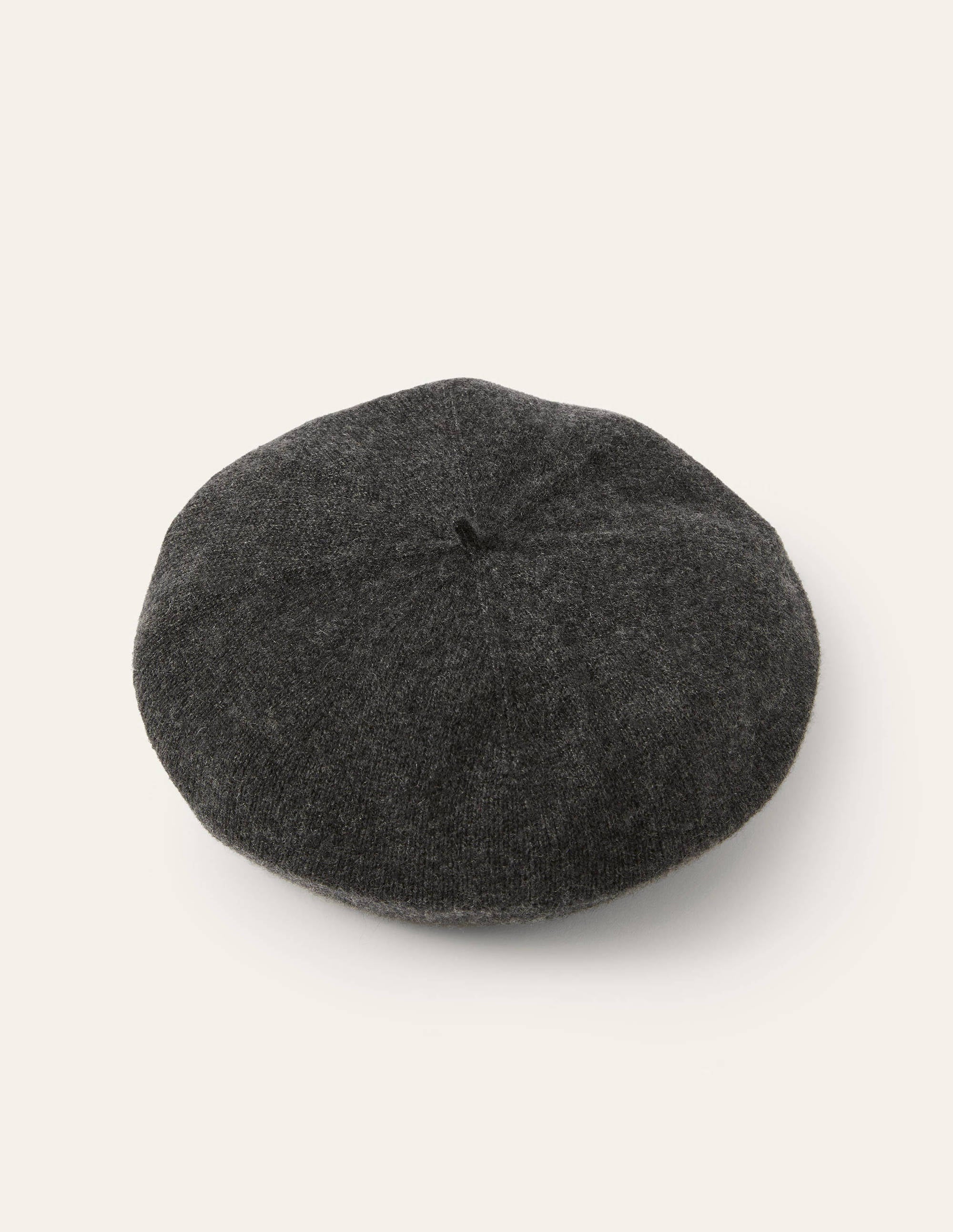 Béret en cachemire-Anthracite chiné/rayé Lurex - Image 1