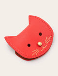 Rangement pour câble en forme d'animal-Rouge cerise - Chat