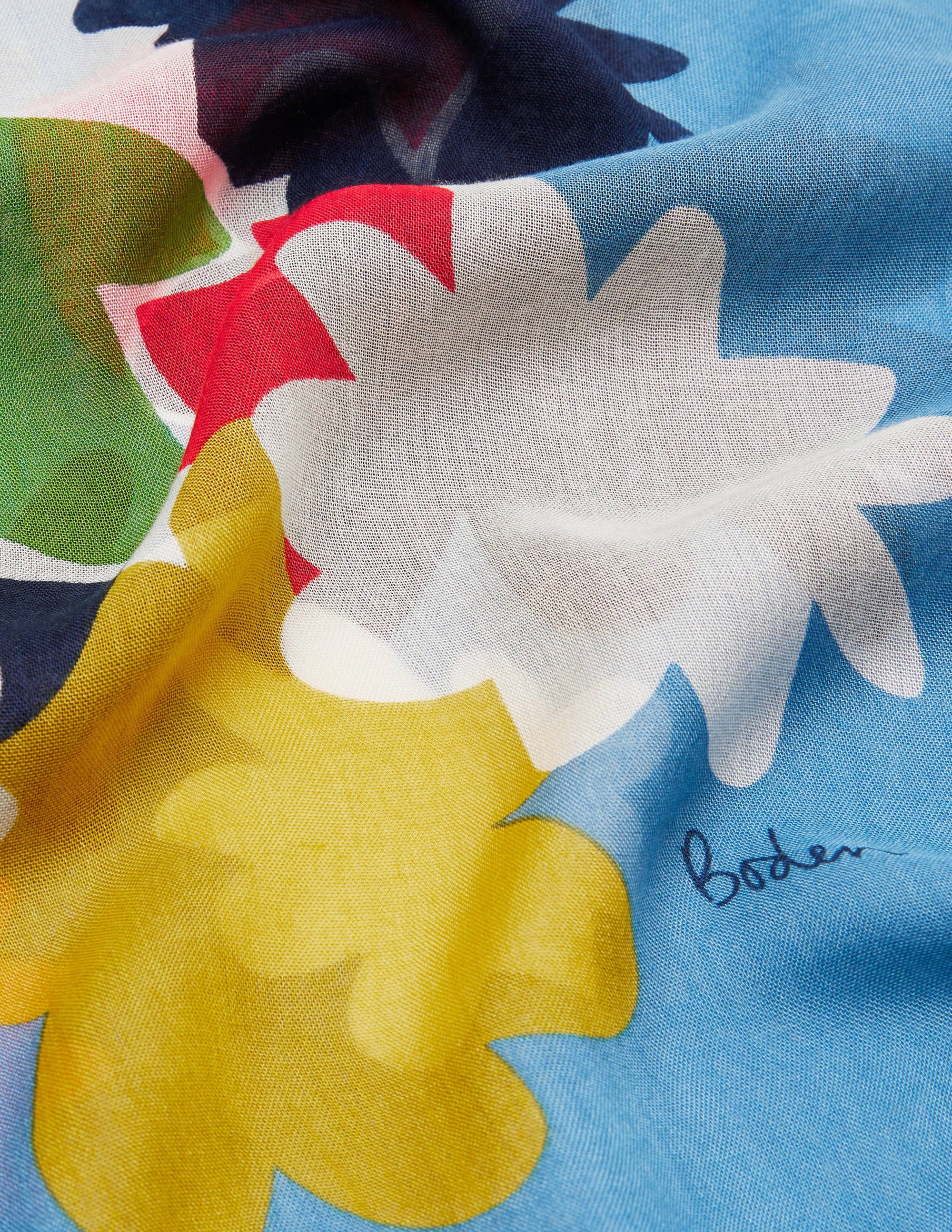 Foulard à imprimé-Bleu école, boîte de couleurs - Image 2