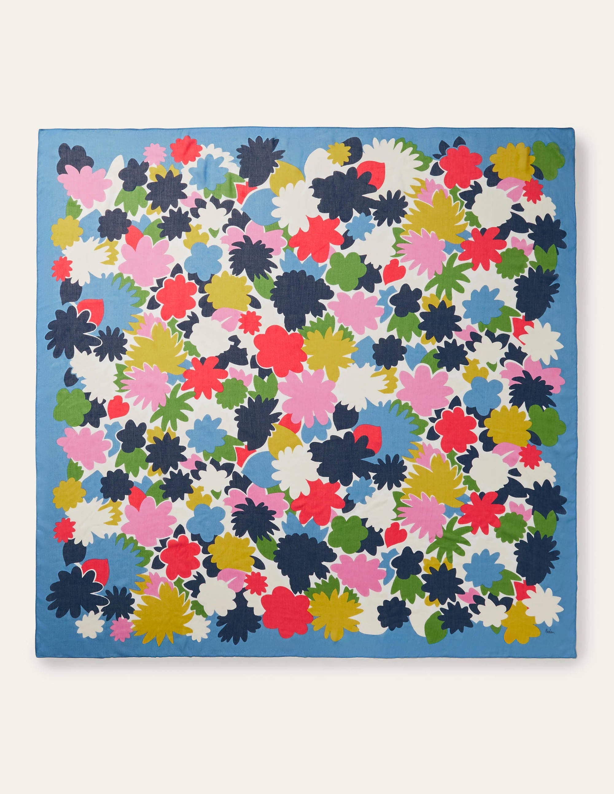 Foulard à imprimé-Bleu école, boîte de couleurs - Image 3