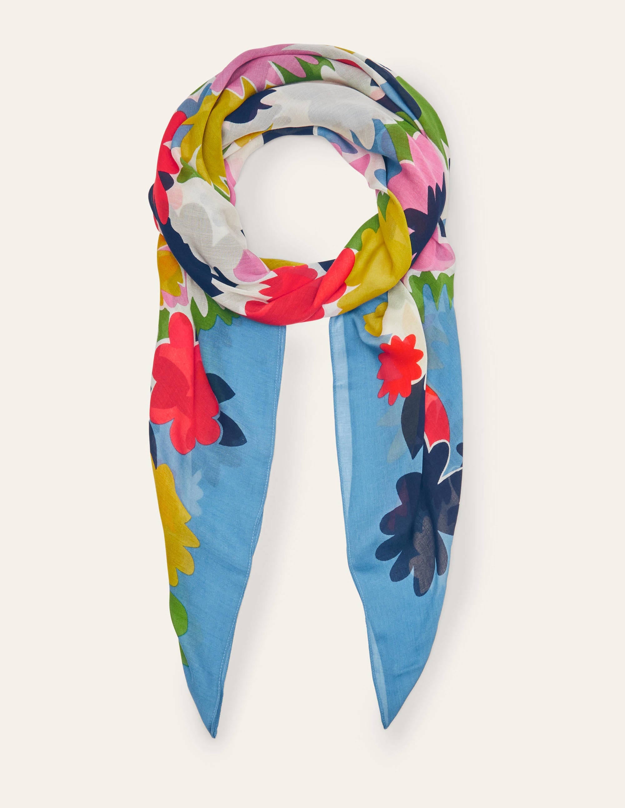 Foulard à imprimé-Bleu école, boîte de couleurs - Image 4