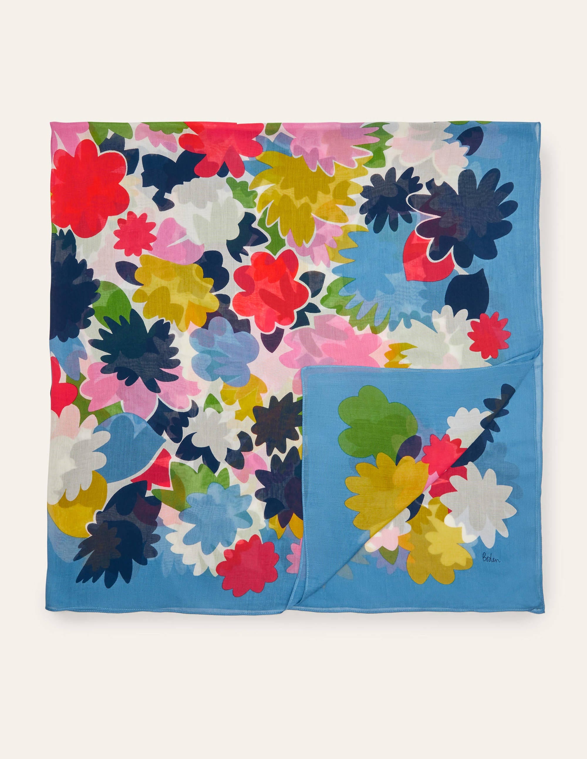 Foulard à imprimé-Bleu école, boîte de couleurs - Image 5