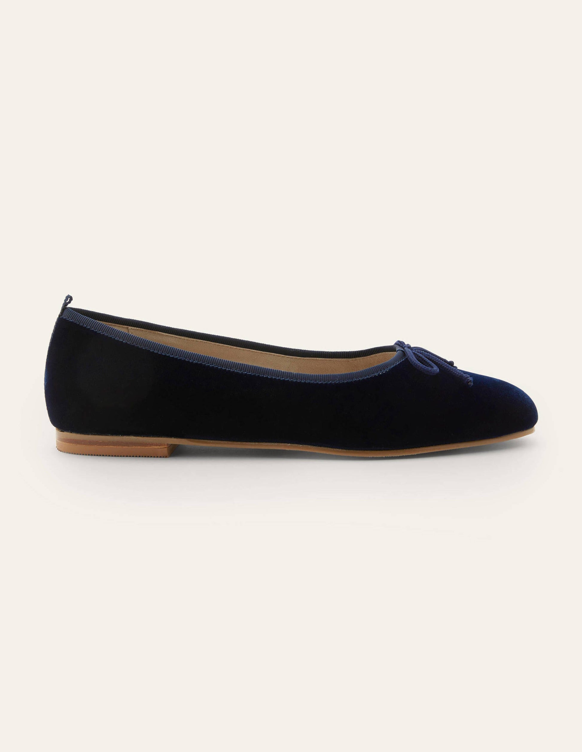 Ballerines couvrantes-Velours bleu marine-2
