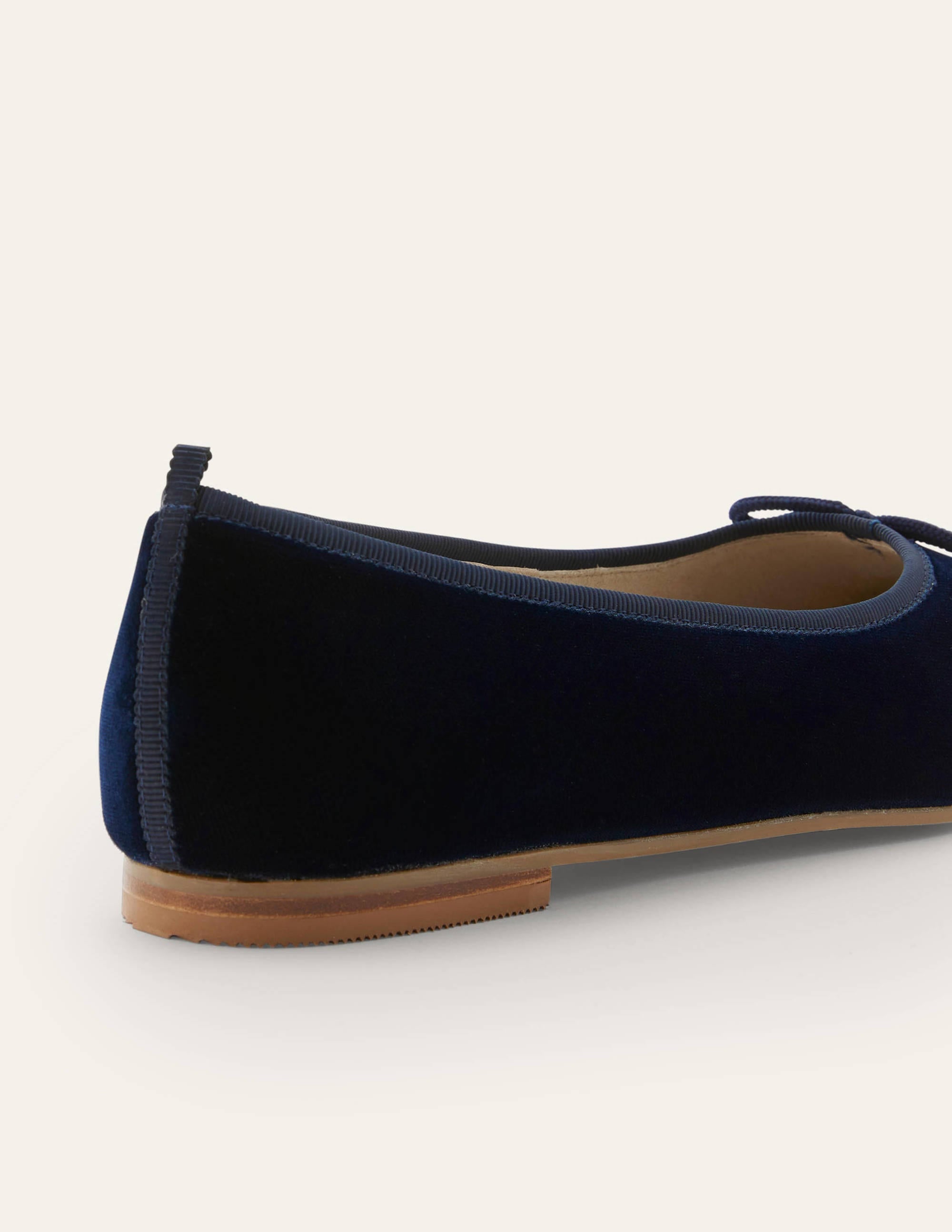 Ballerines couvrantes-Velours bleu marine - Image 3