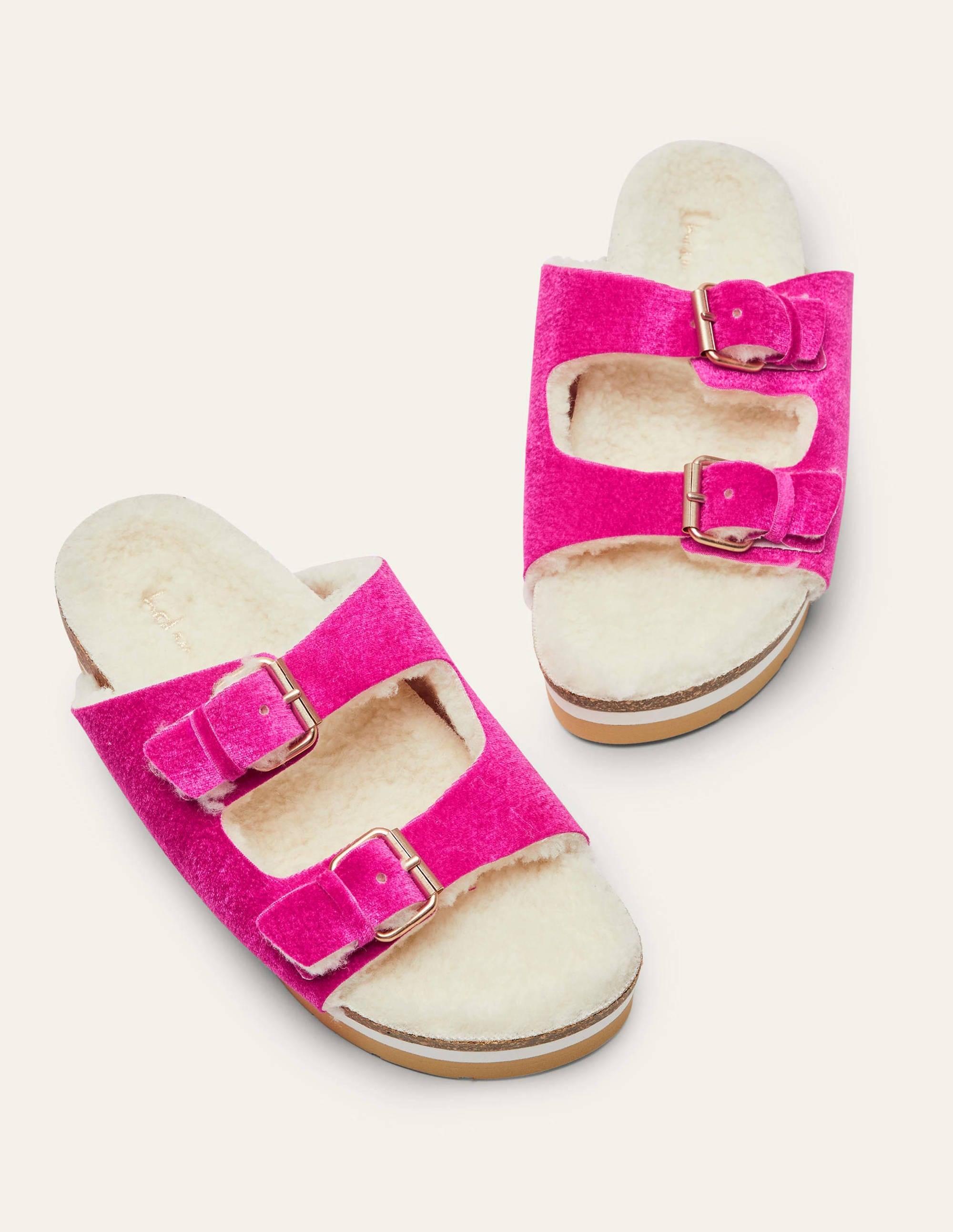 Cosy Slippers-Festival Pink Velvet - Image 3