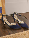 Pumps mit Knöchelriemen-Marineblau
