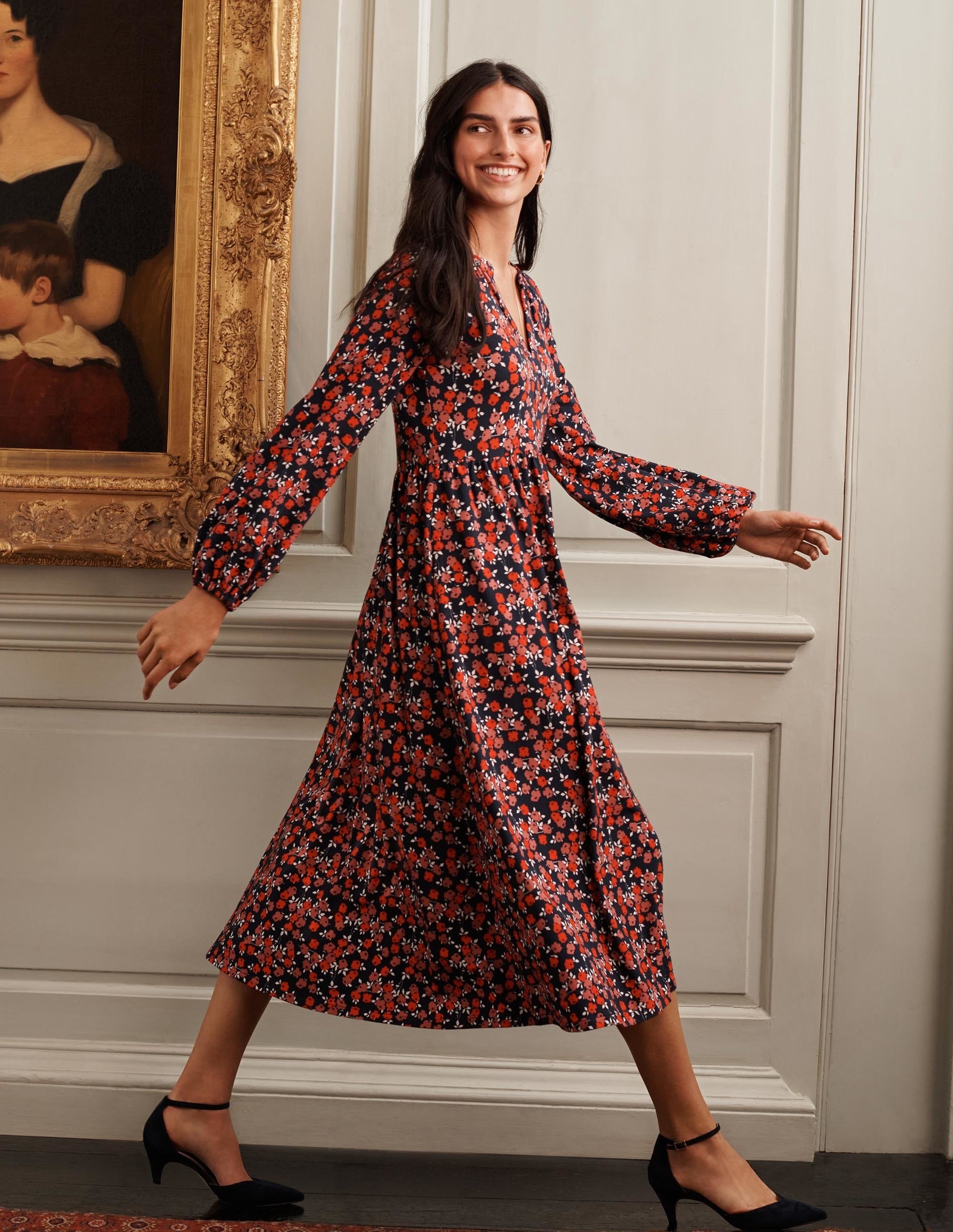 Pumps mit Knöchelriemen-Marineblau-3