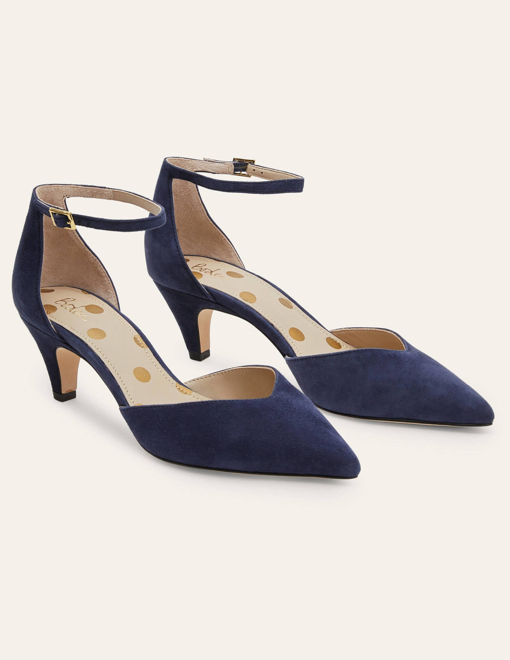 Pumps mit Knöchelriemen-Marineblau - Image 4