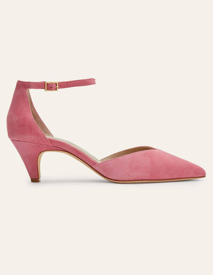Pumps mit Knöchelriemen-Graurosa