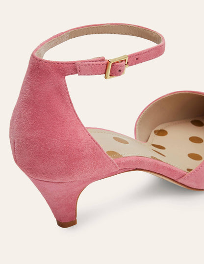 Pumps mit Knöchelriemen-Graurosa