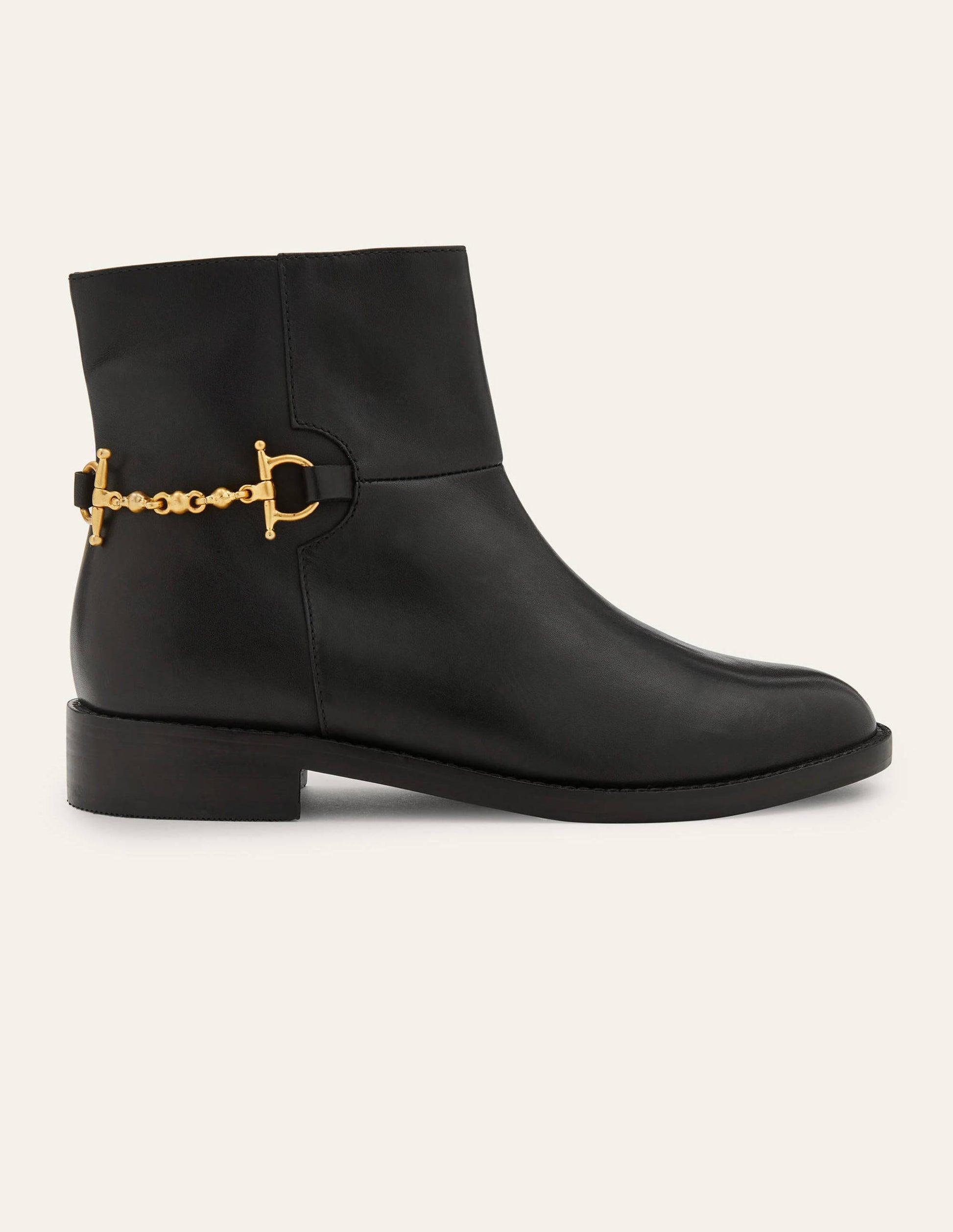 Stiefeletten mit Trense-Schwarz-2