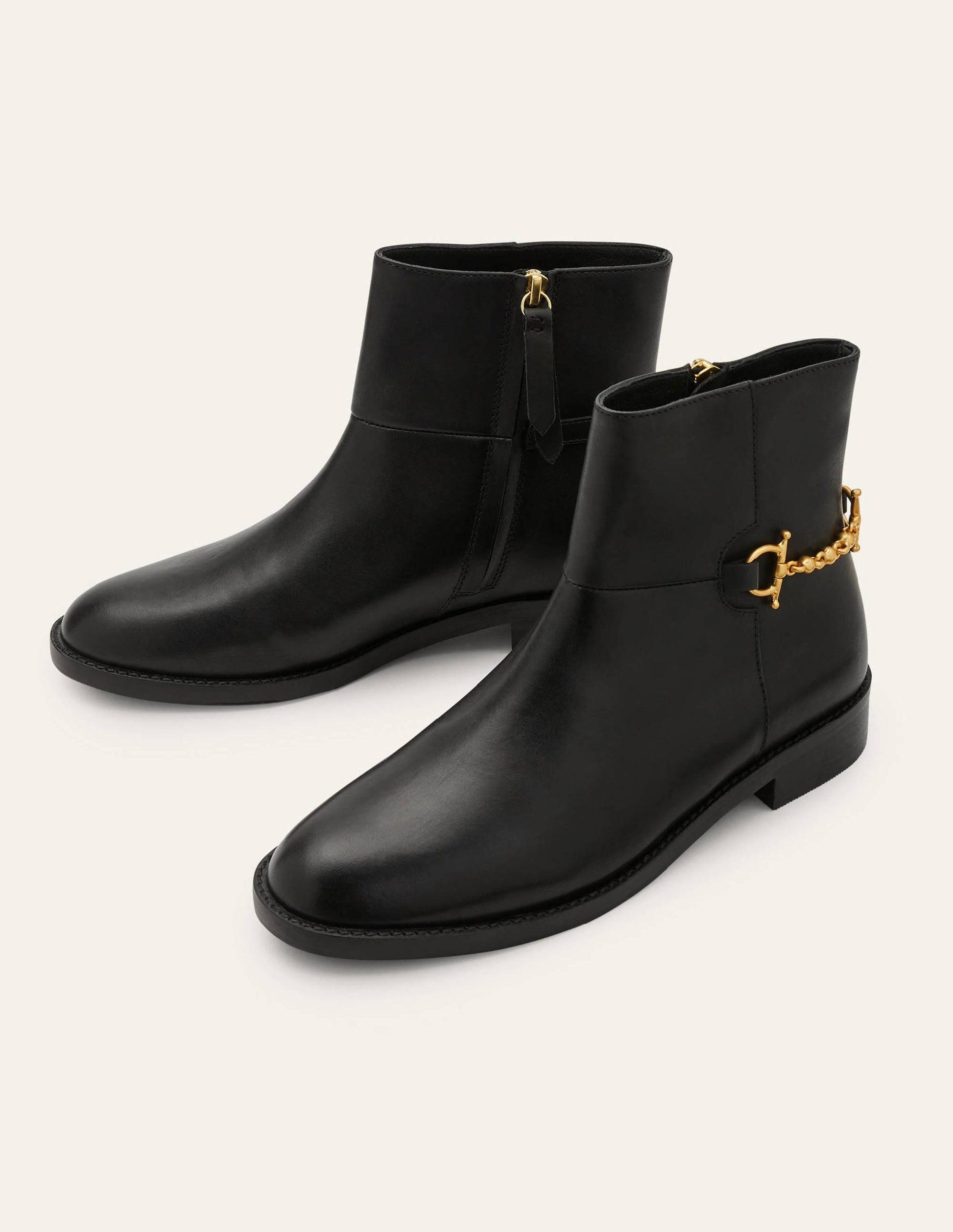 Stiefeletten mit Trense-Schwarz-3