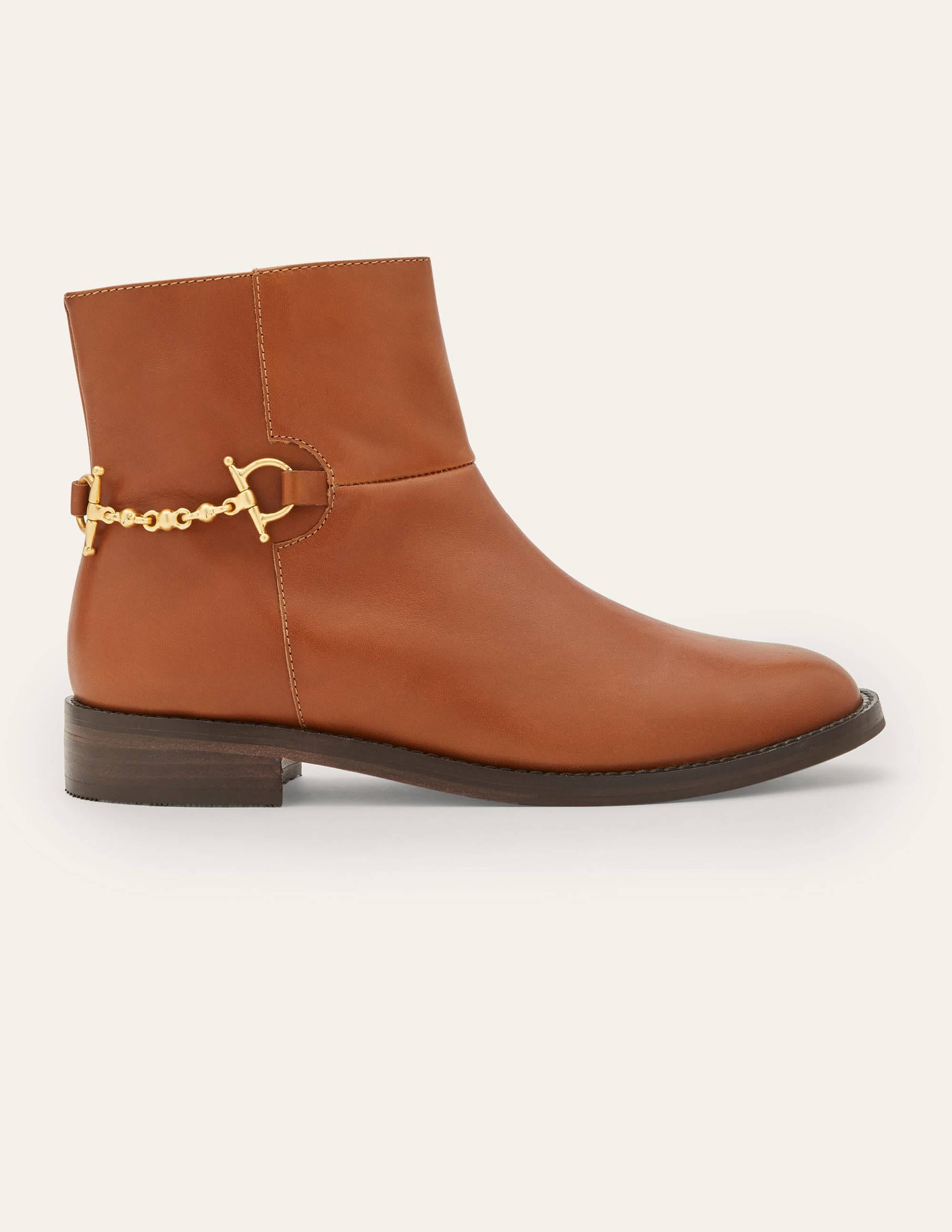 Bottines à détail mors-Fauve foncé - Image 2