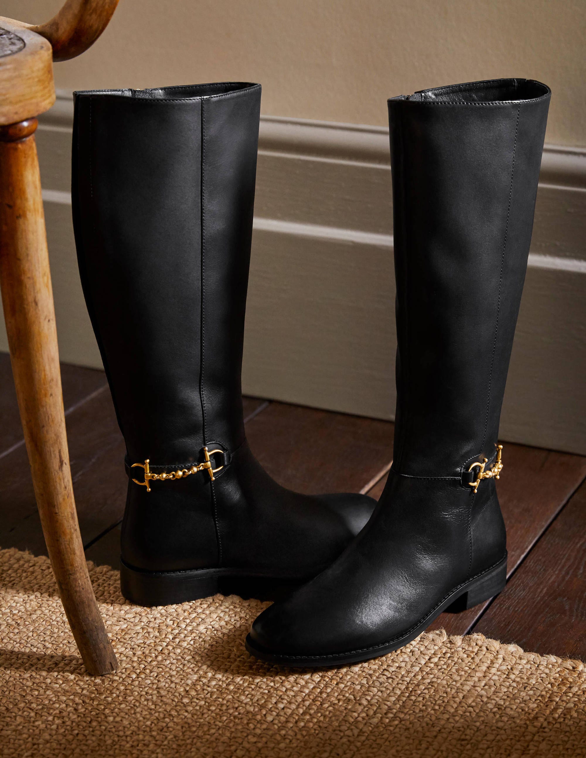Reitstiefel mit Trense-Schwarz - Image 1