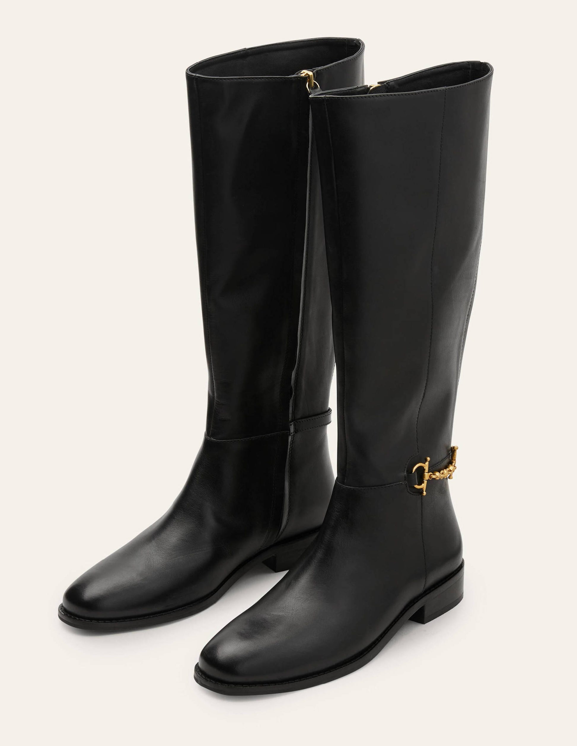 Reitstiefel mit Trense-Schwarz-3