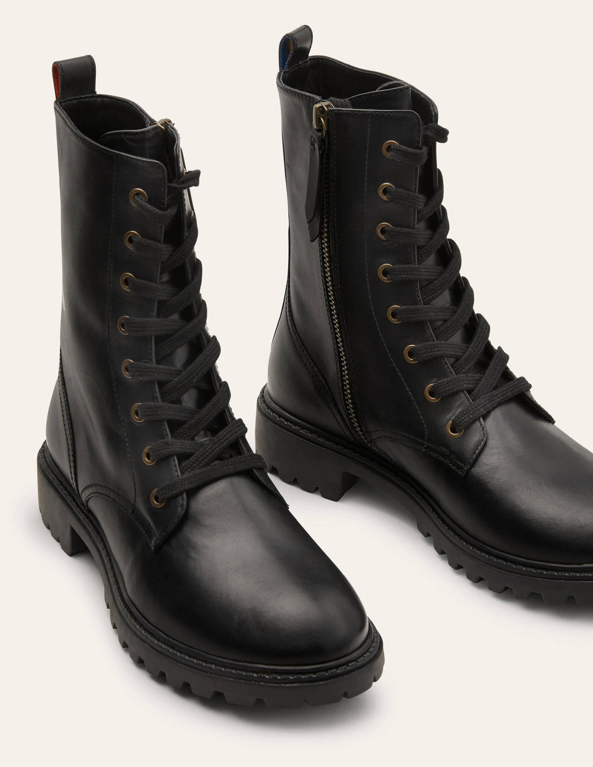 Bottines à lacets-Noir-3