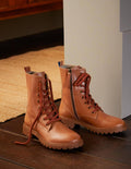 Lace-up Boots-Tan