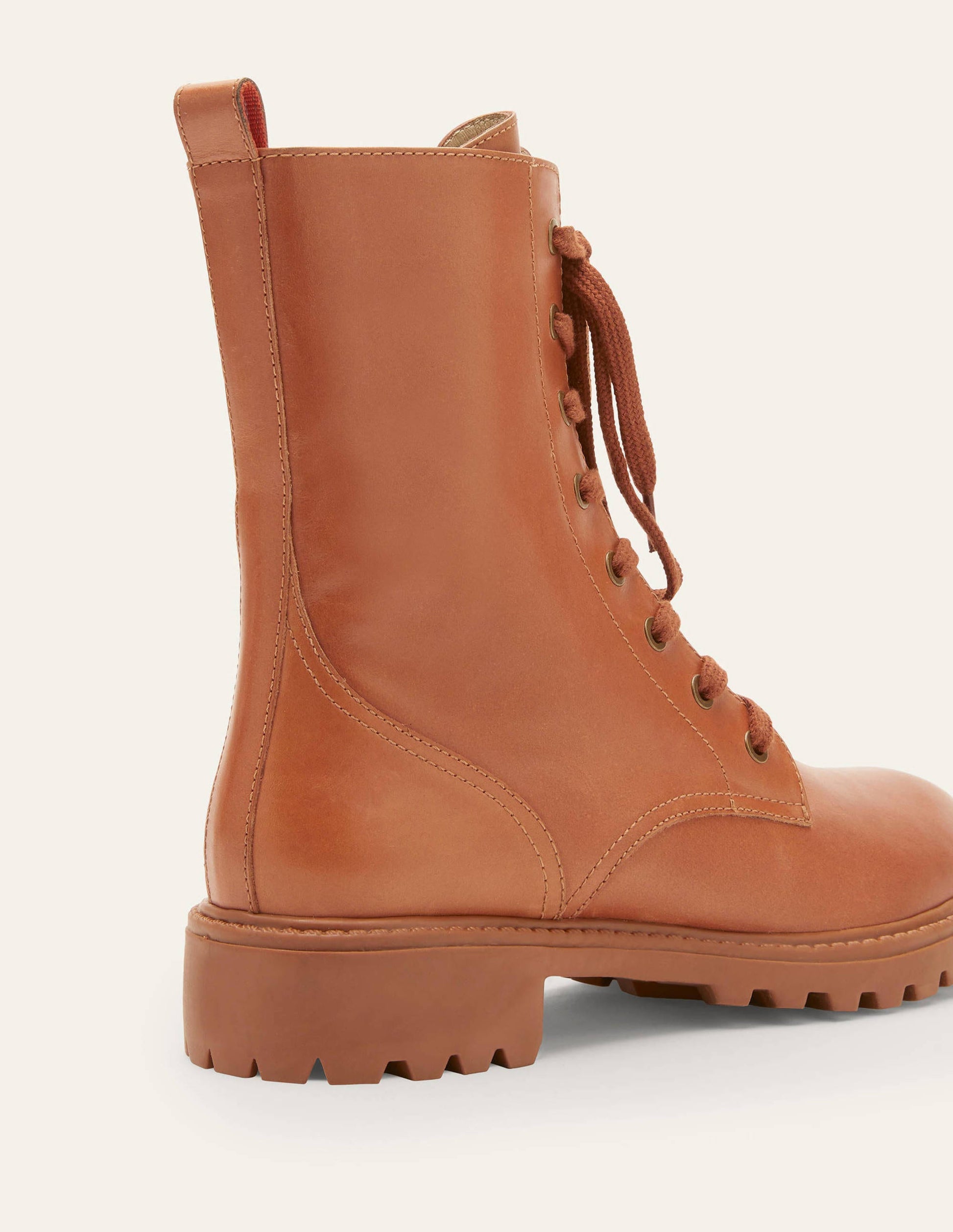 Lace-up Boots-Tan-5