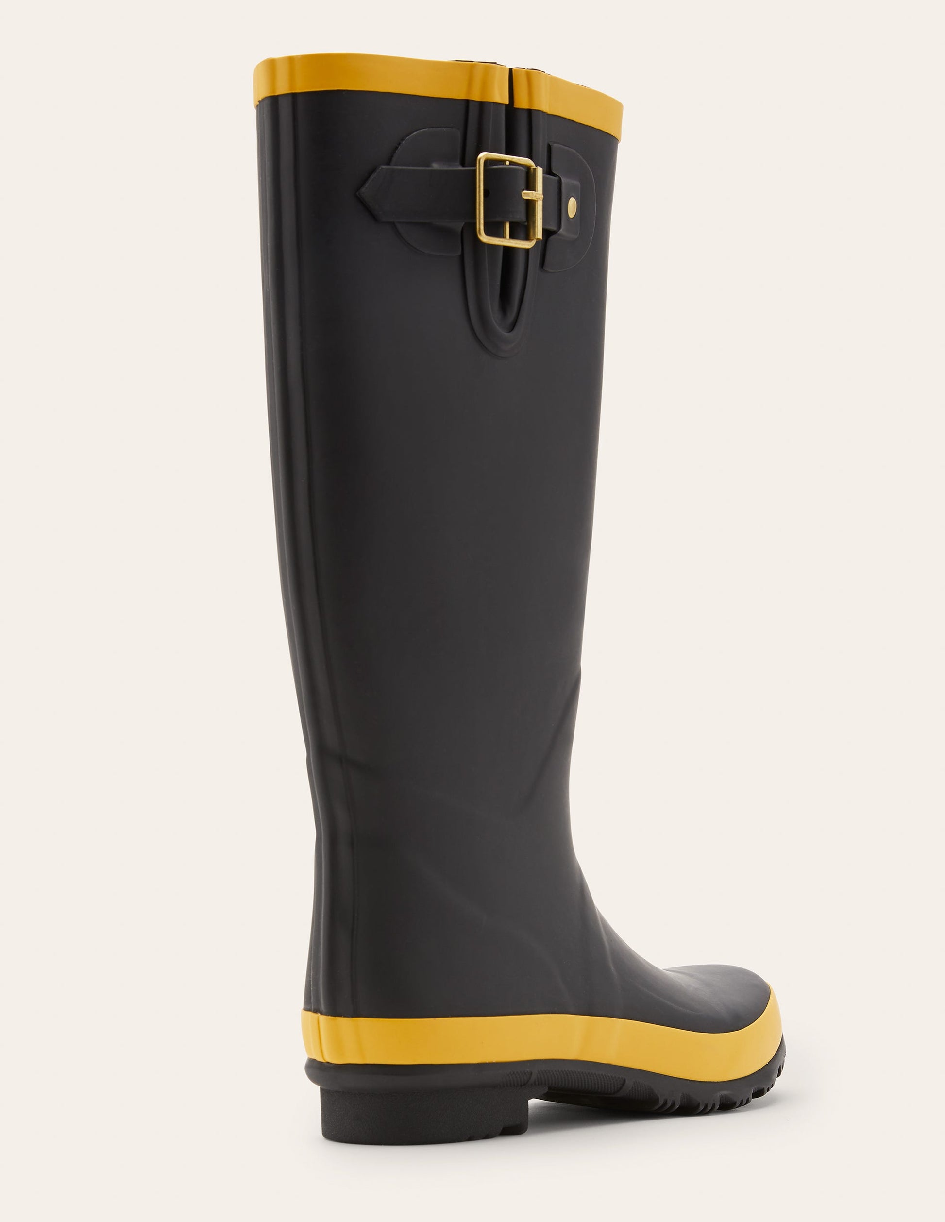 Bottes de pluie-Noir/Doré miel-3