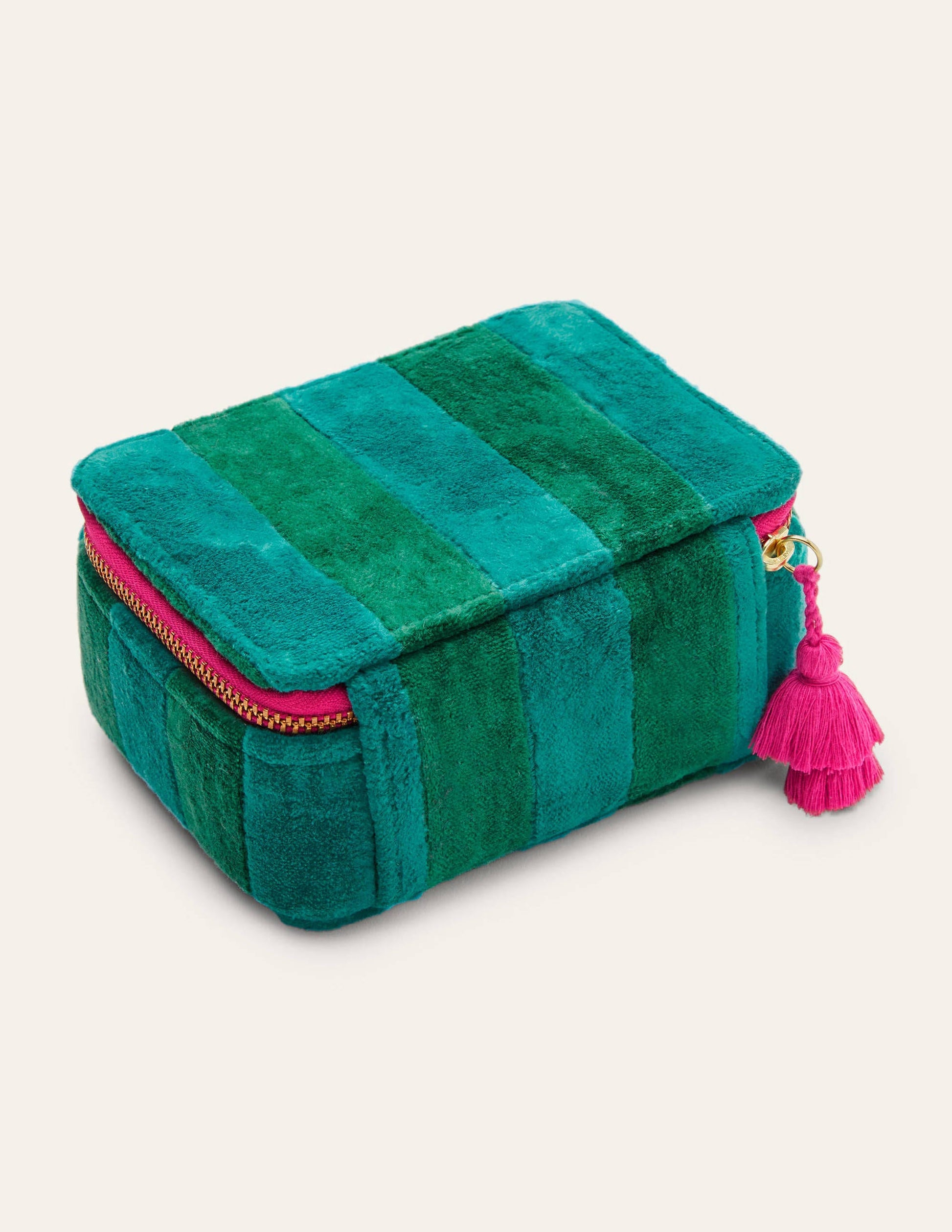 Boîte à bijoux en velours-Voile/forêt-3