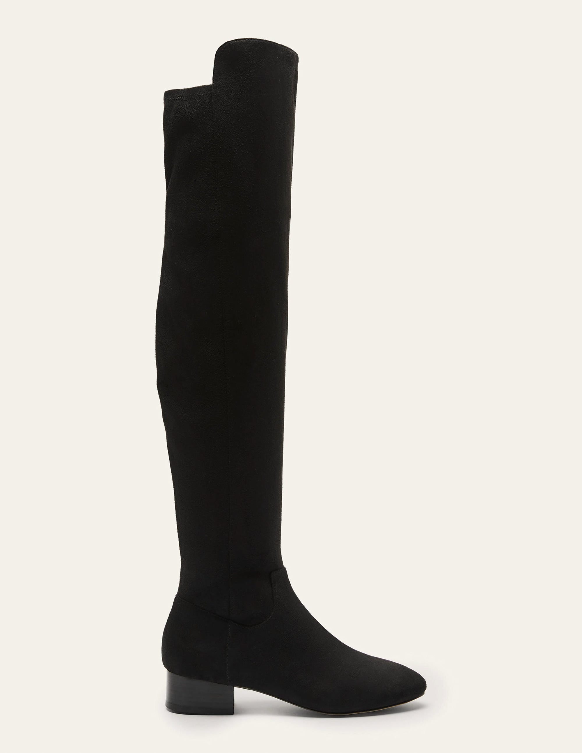 Overknee-Stretchstiefel-Schwarz - Image 2