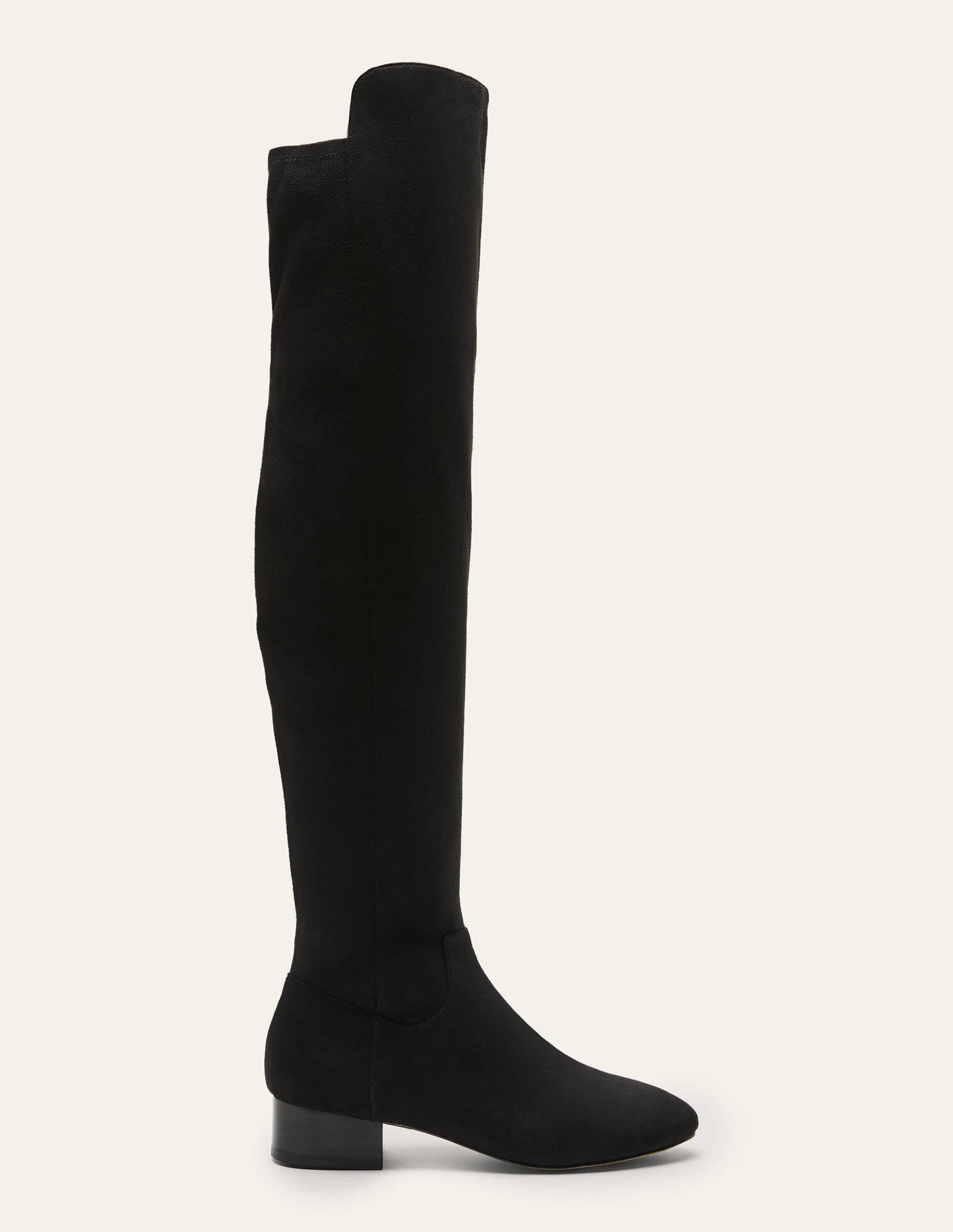 Overknee-Stretchstiefel-Schwarz - Image 3