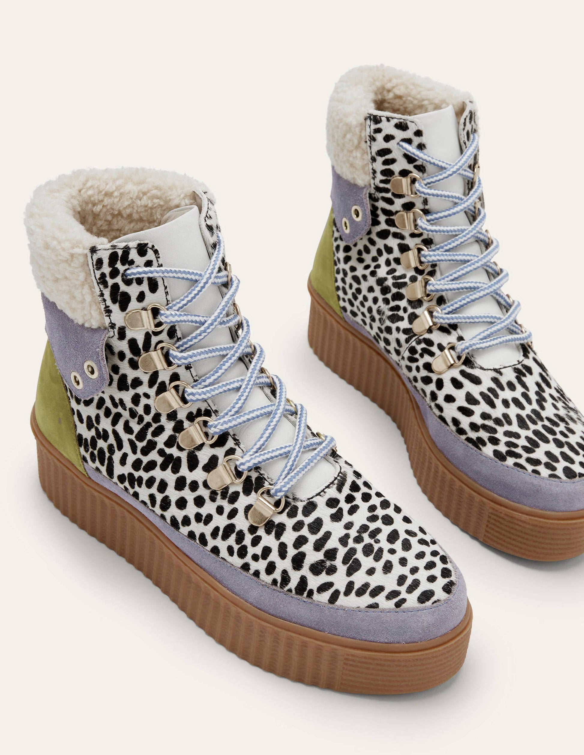 Bottines de randonnée Laura-Guépard noir et blanc-3