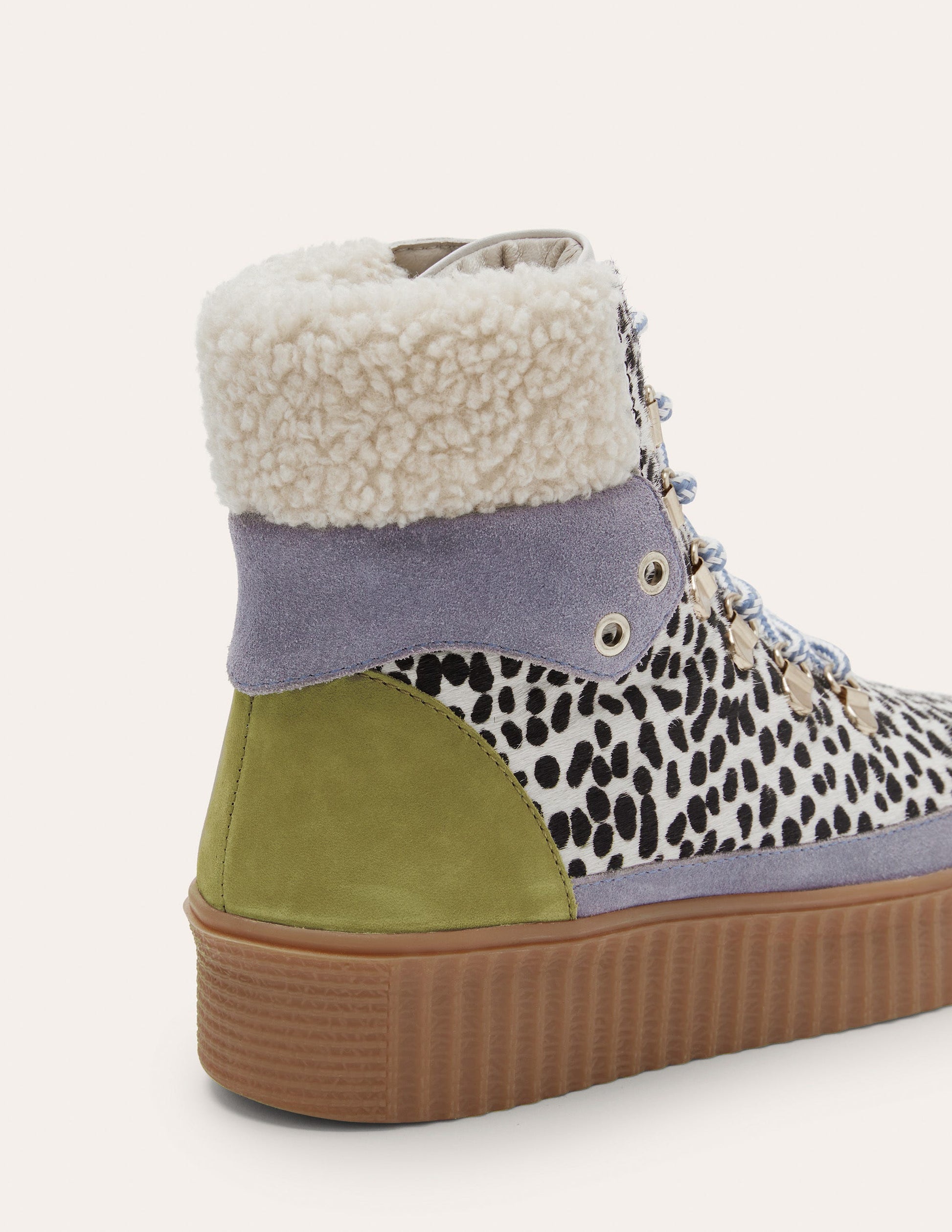 Bottines de randonnée Laura-Guépard noir et blanc-4
