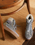 Bottines de randonnée Laura-Guépard noir et blanc
