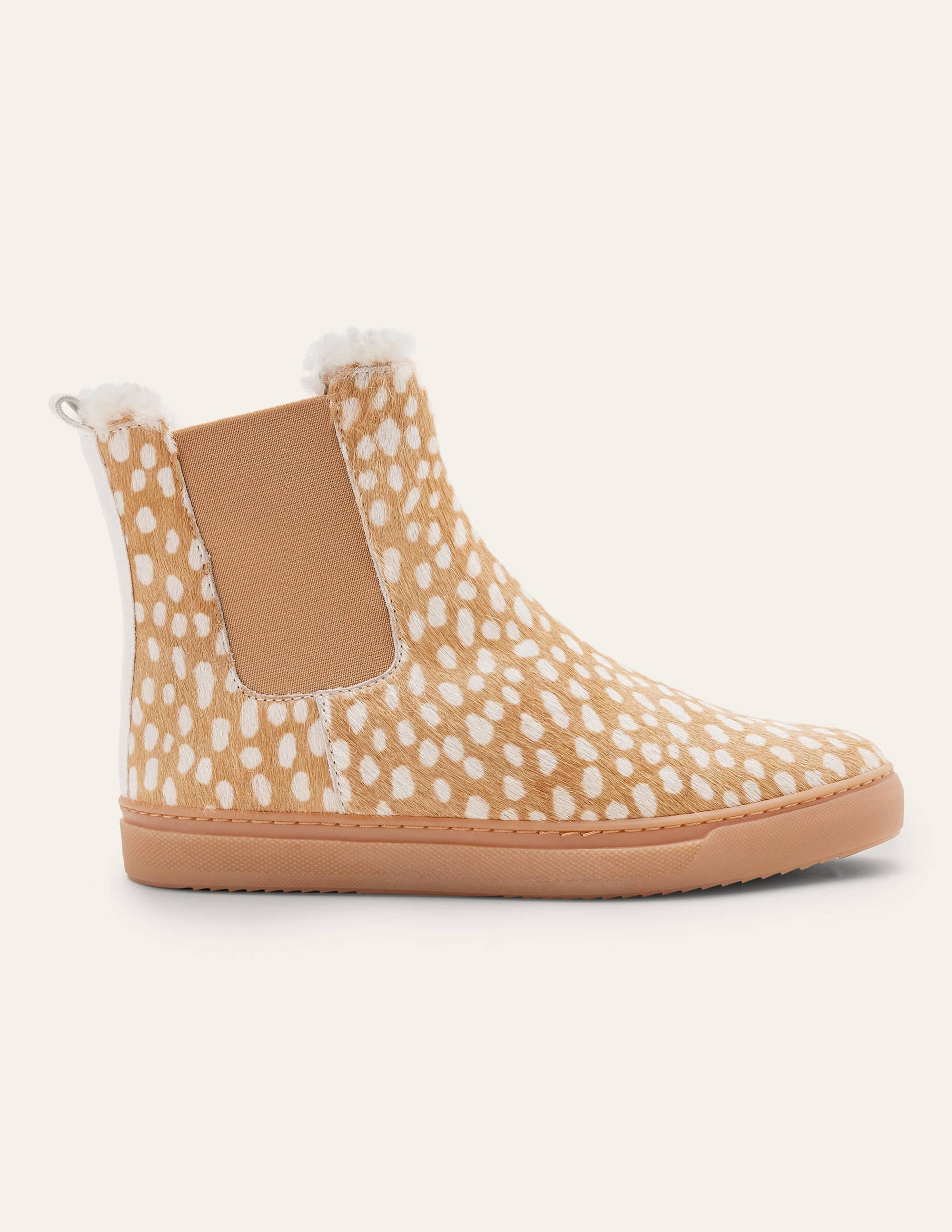 Chelsea Boots mit Lammfellfutter-Reh - Image 2
