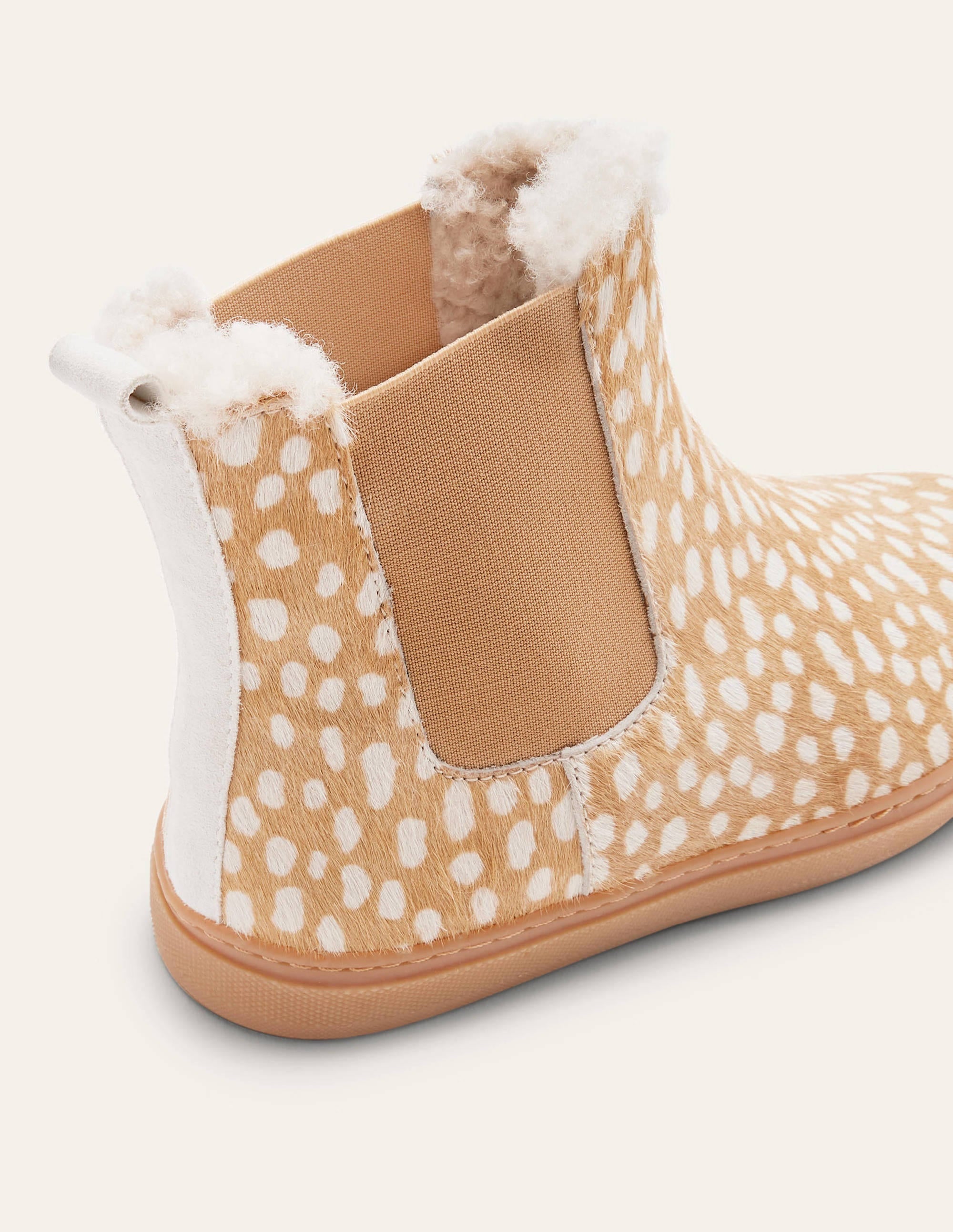 Chelsea Boots mit Lammfellfutter-Reh - Image 4