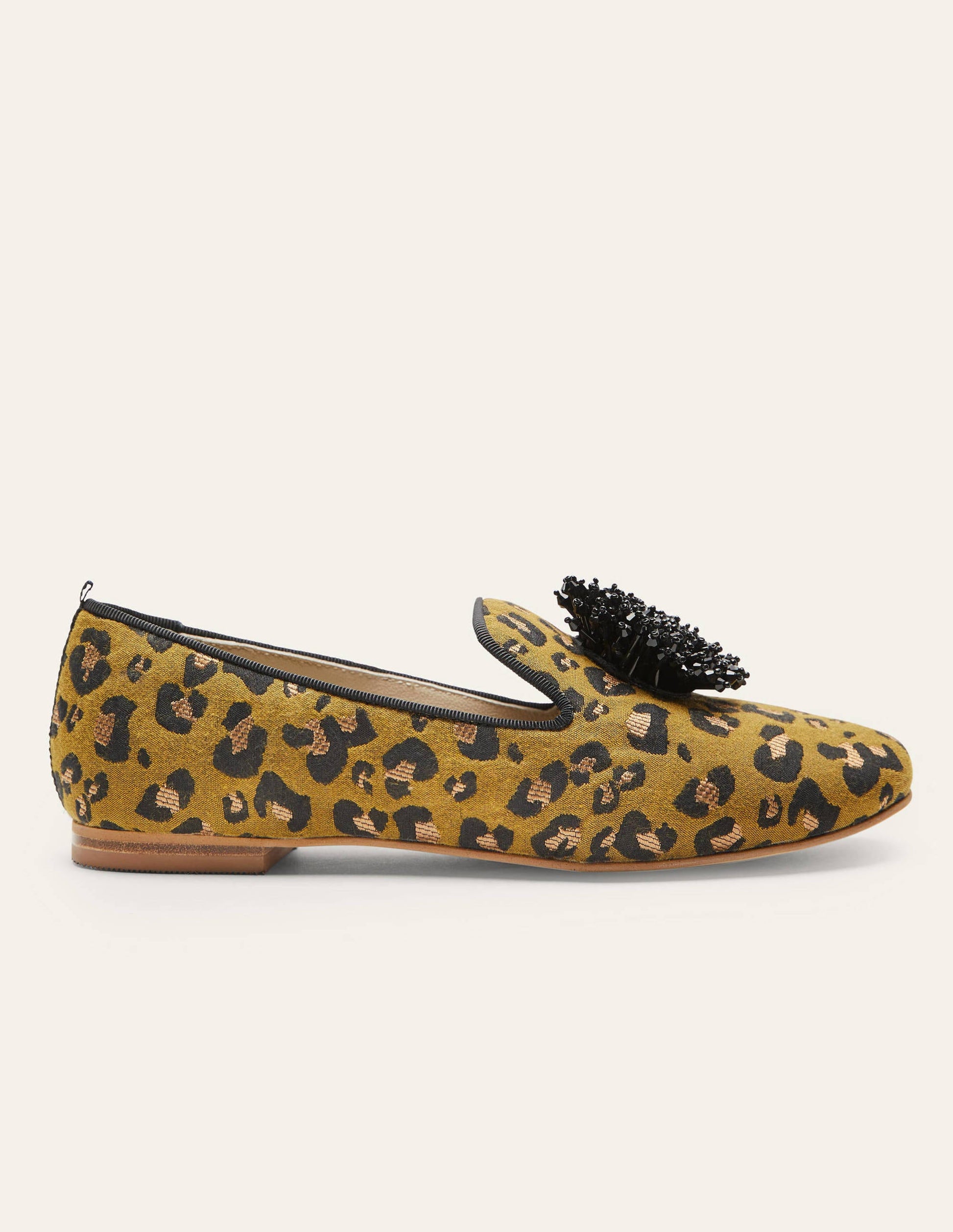 Mocassins ornementés Gabriella-Léopard jacquard métallisé-2