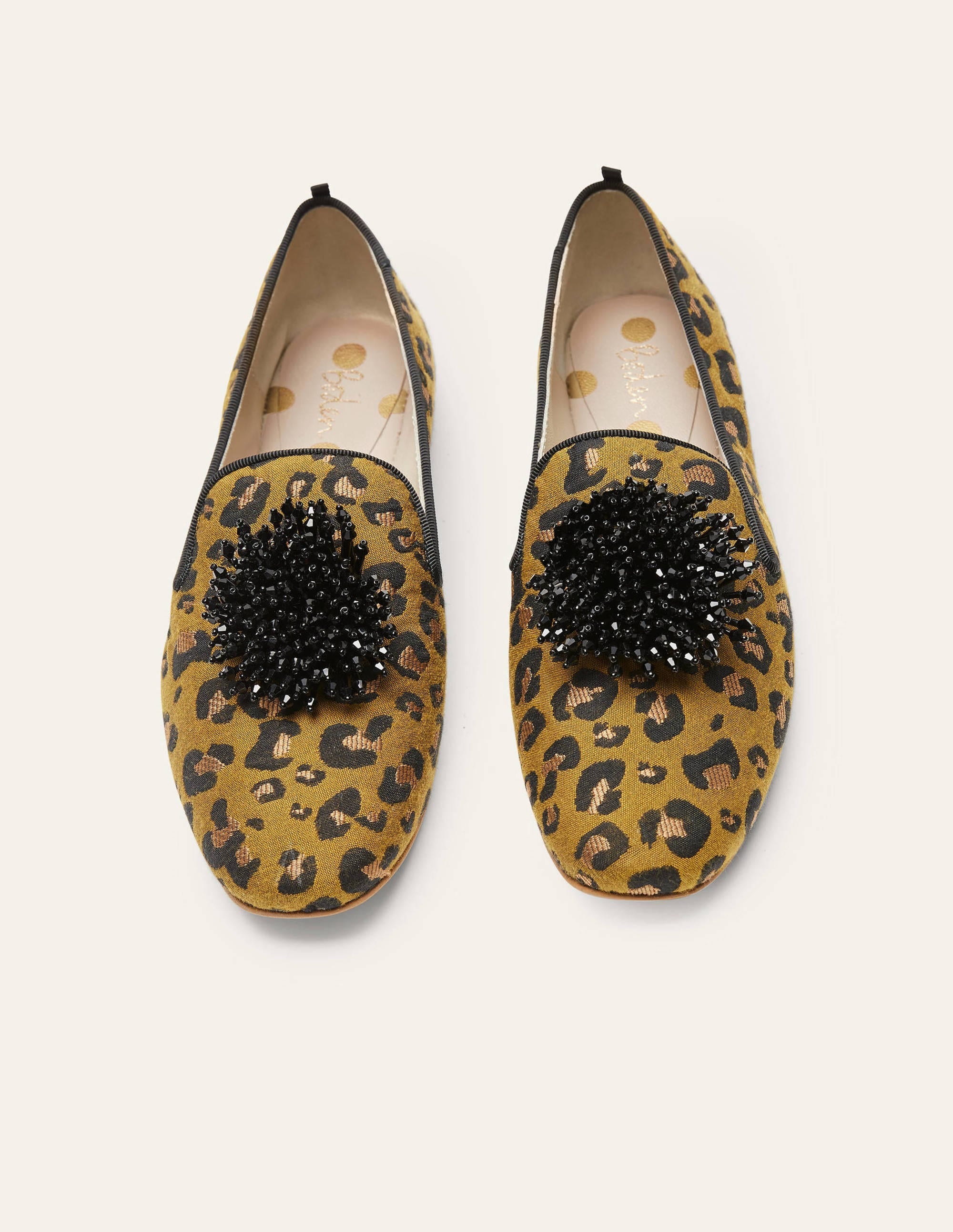 Mocassins ornementés Gabriella-Léopard jacquard métallisé - Image 3