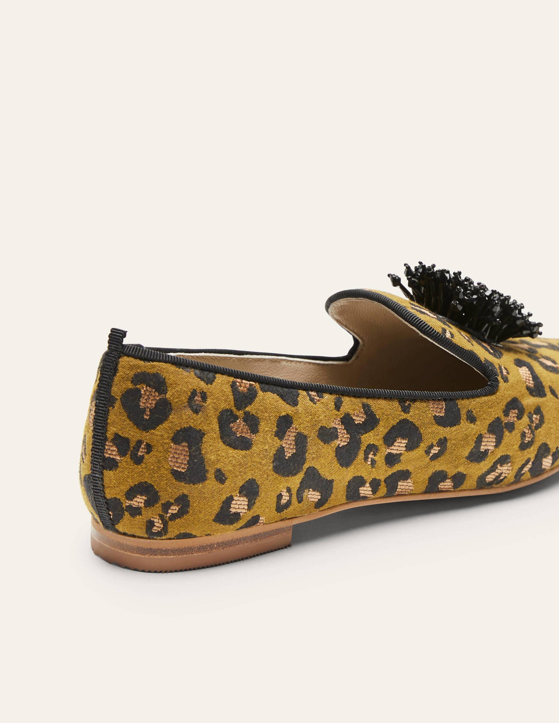 Mocassins ornementés Gabriella-Léopard jacquard métallisé-4